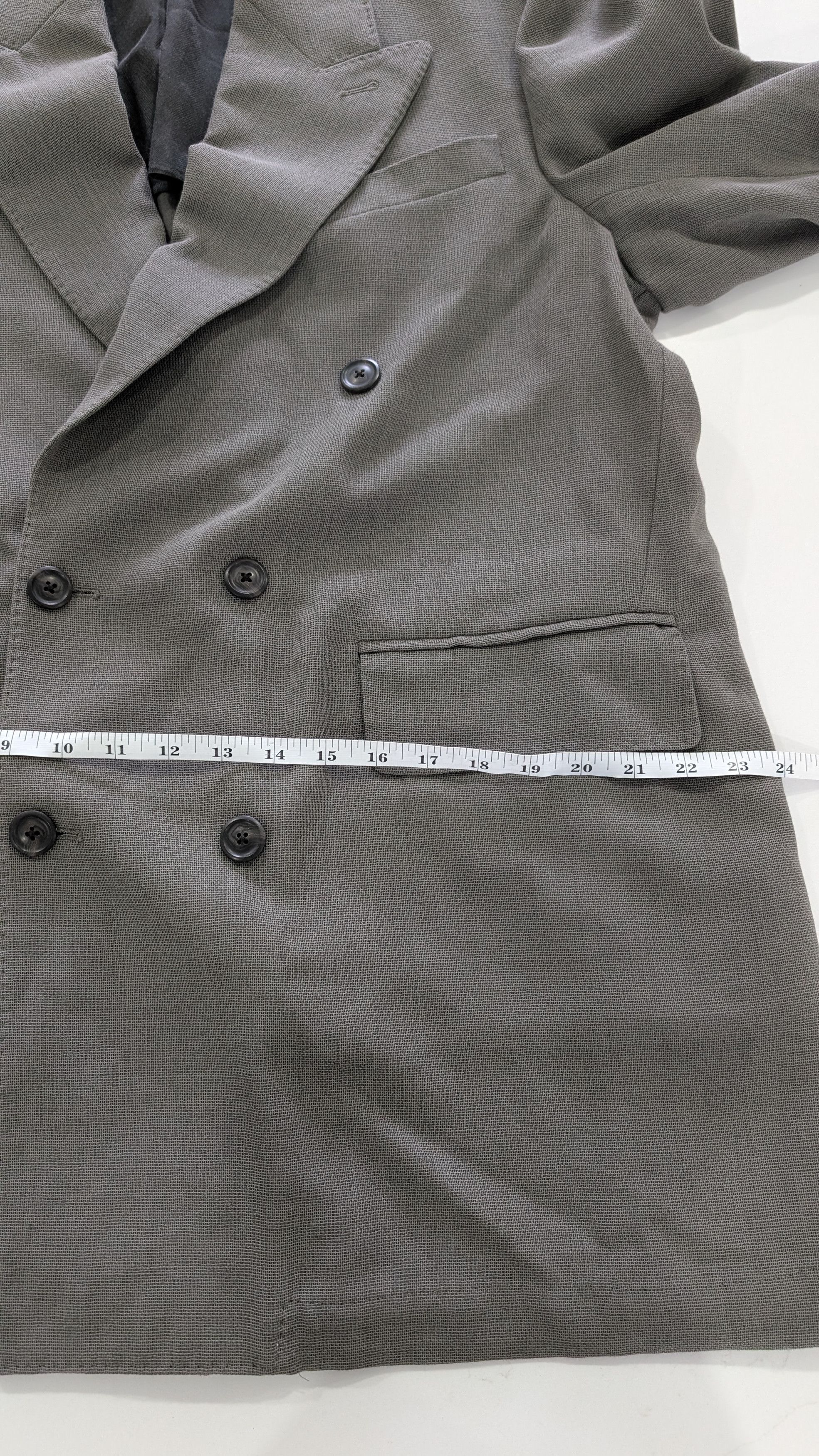 Our Legacy OUR LEGACY Sharp DB Blazer 52 XL Double Grey Weave Size 42L - 18 Thumbnail