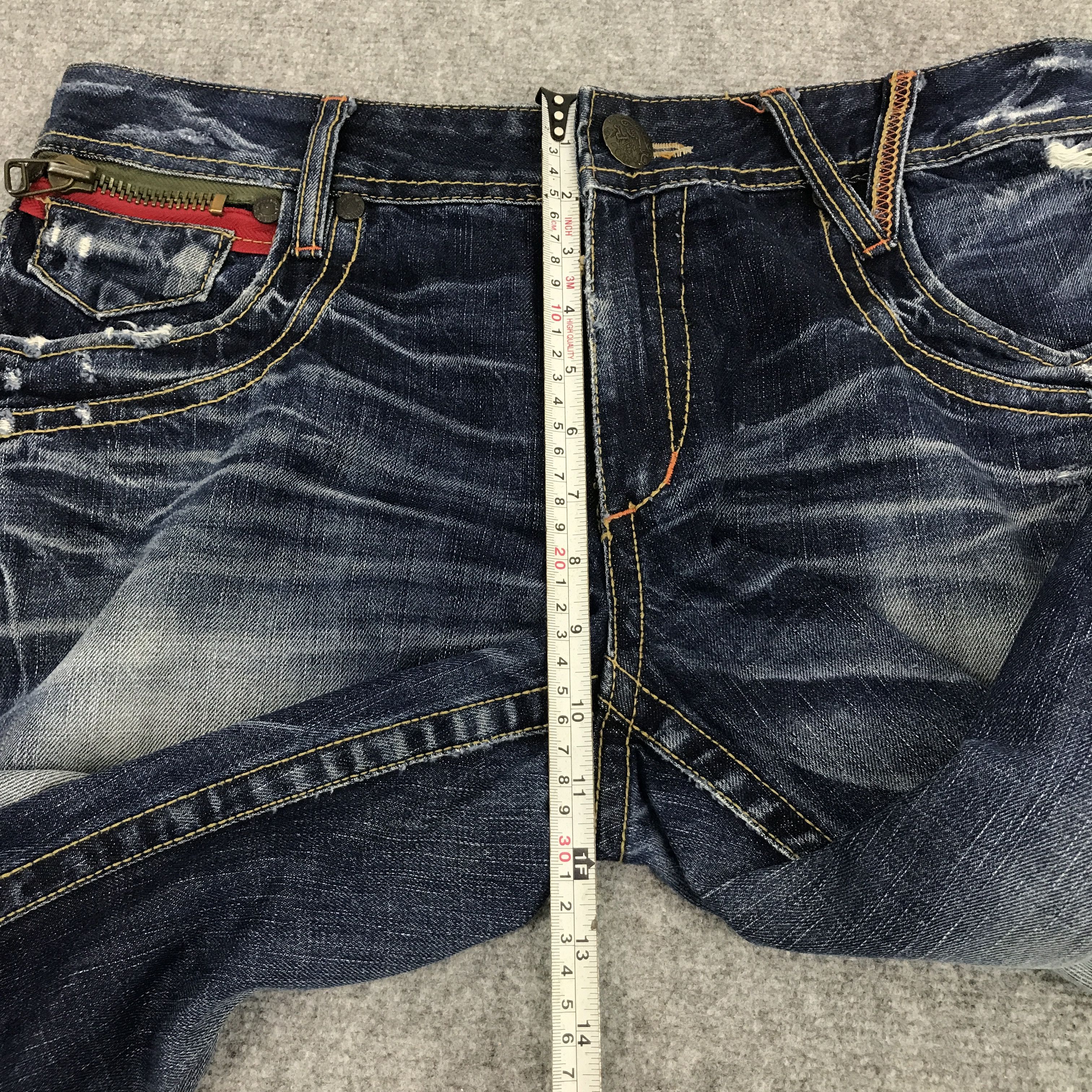 Baggy Design lolita distressed jean pants