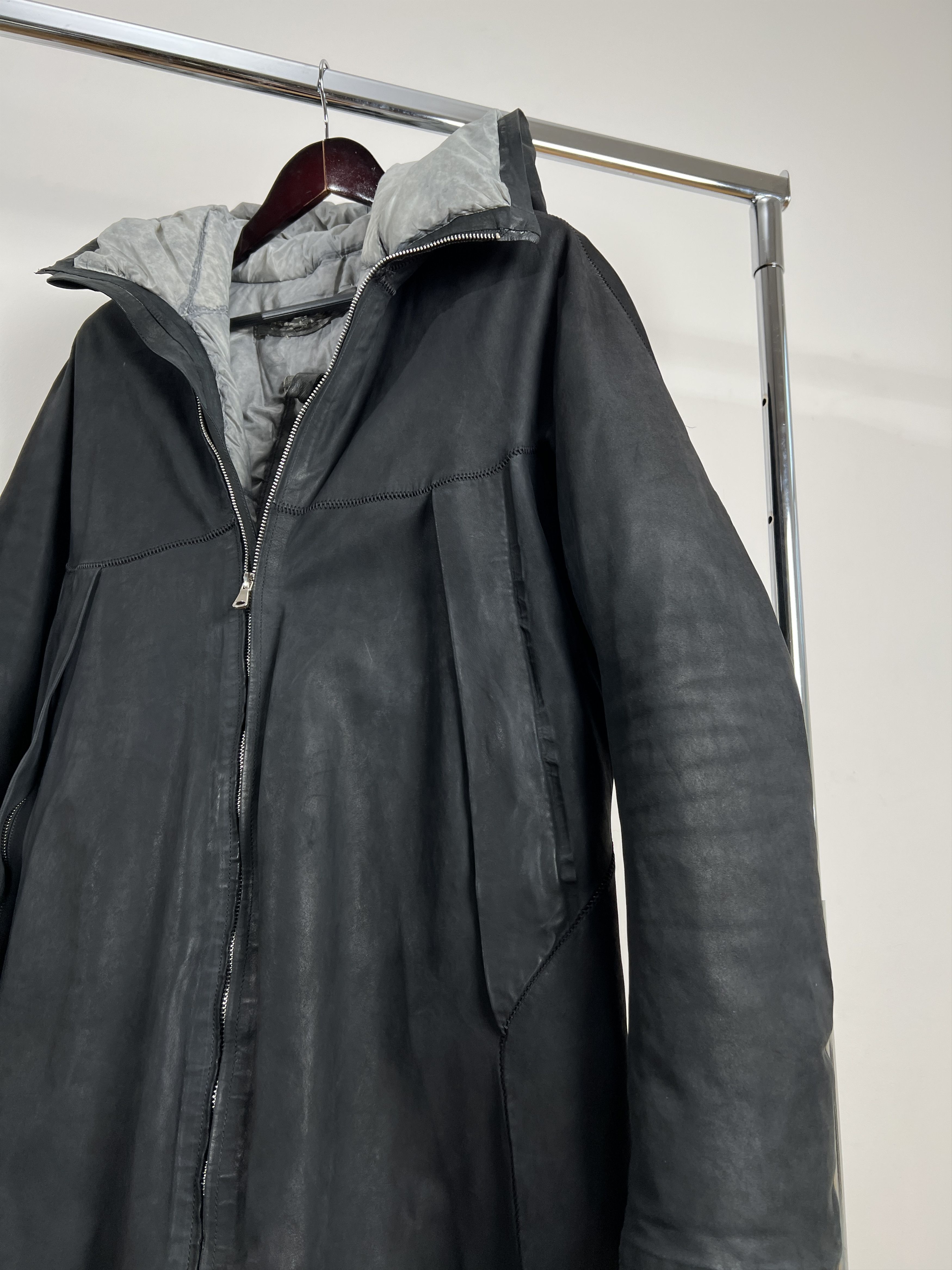 Isaac Sellam Experience ISAAC SELLAM EXPERIENCE LEATHER LONG JACKET Size XXL / US 16-18 / IT 52-54 - 5 Thumbnail
