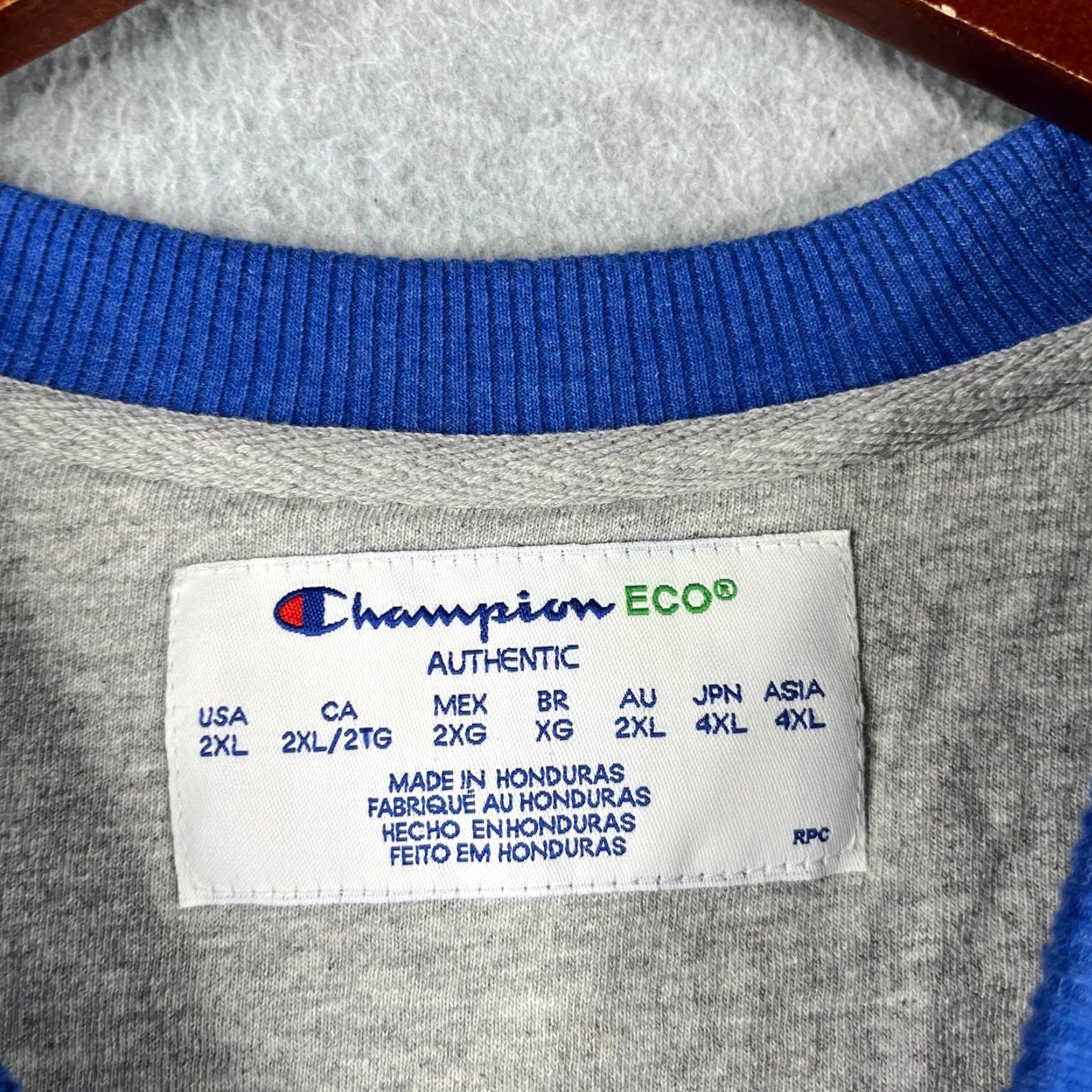 Champion Champion Sweatshirt 2XL Blue Heather Crew Neck Mens Pullover All Seasons Gym & Training Vintage: No Size US XXL / EU 58 / 5 - 4 Thumbnail