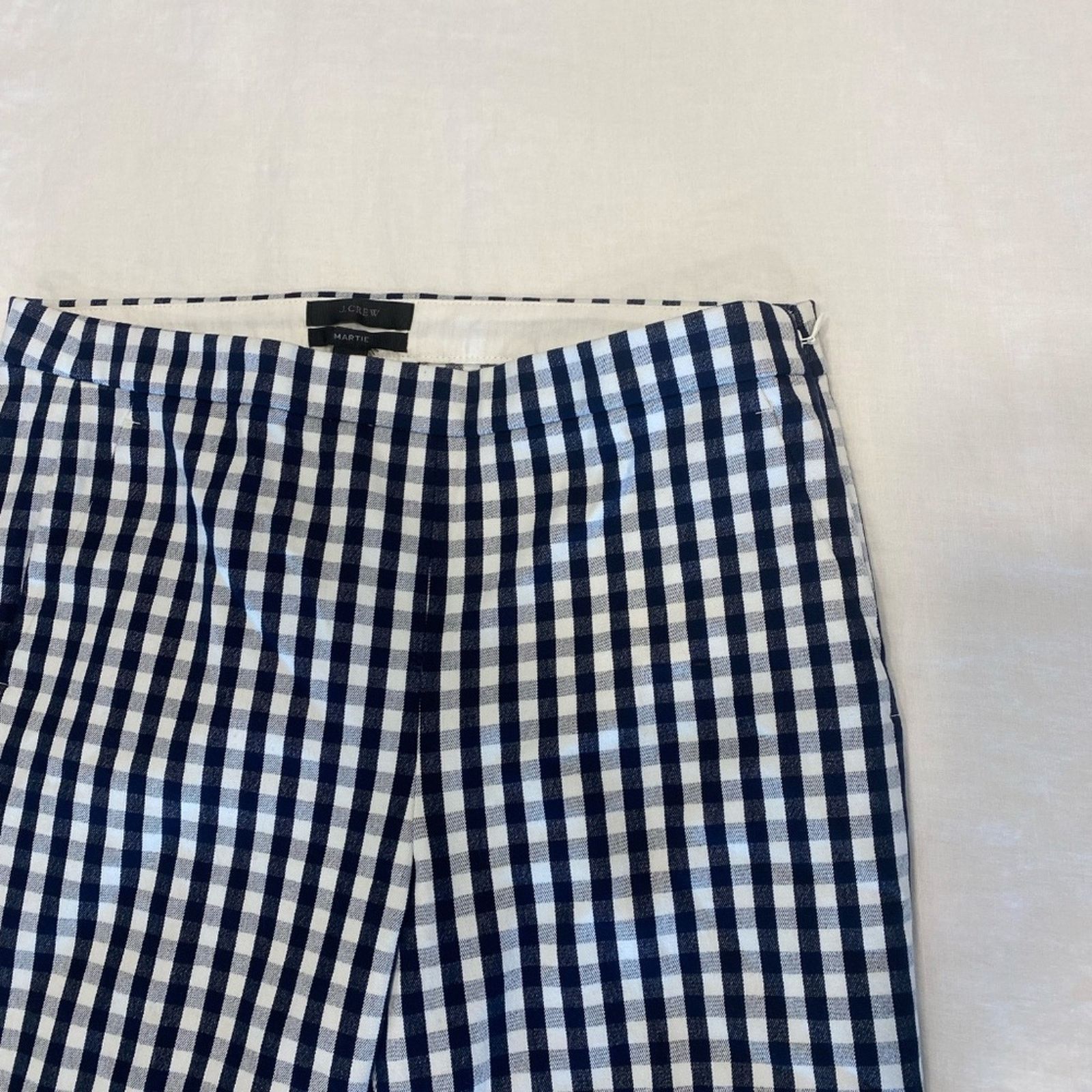 J.Crew J. Crew Women's Martie Side Zip Checkered Pants - 4T Size 27" / US 4 / IT 40 - 3 Thumbnail