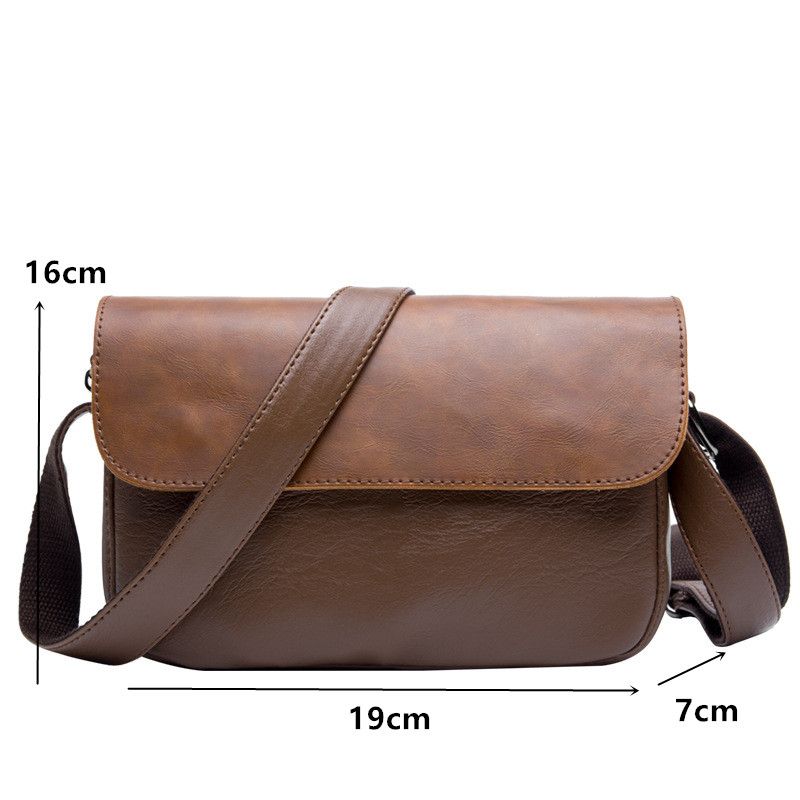 The Unbranded Brand Retro Soft Leather Crossbody Bag Size ONE SIZE - 6 Thumbnail