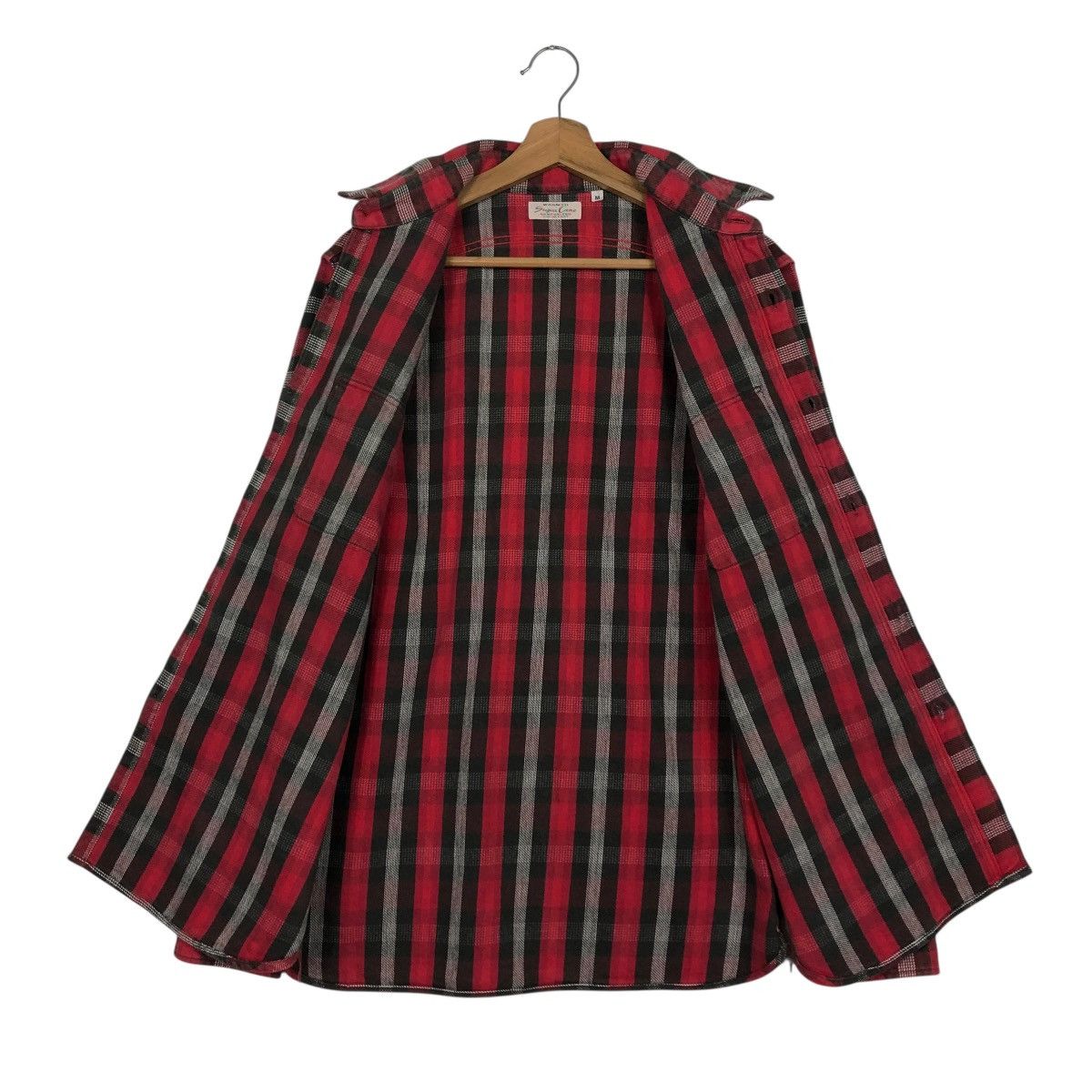 Sugar Cane 🔥VINTAGE WOOL SHIRT JACKET SUGAR CANE TOYO ENTERPRISE TARTAN Size US M / EU 48-50 / 2 - 15 Thumbnail