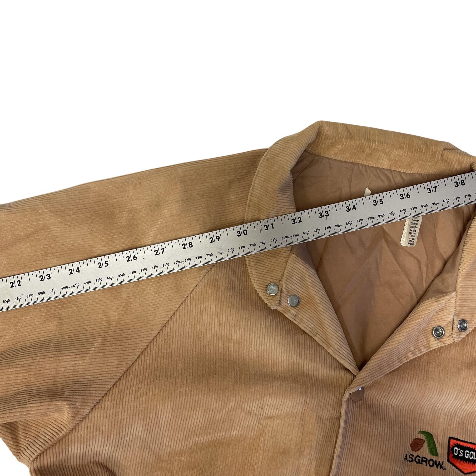 Other Vtg ASGROW Seed Co O's GOLD Beige CORDUROY Bomber Jacket Size US L / EU 52-54 / 3 - 11 Thumbnail