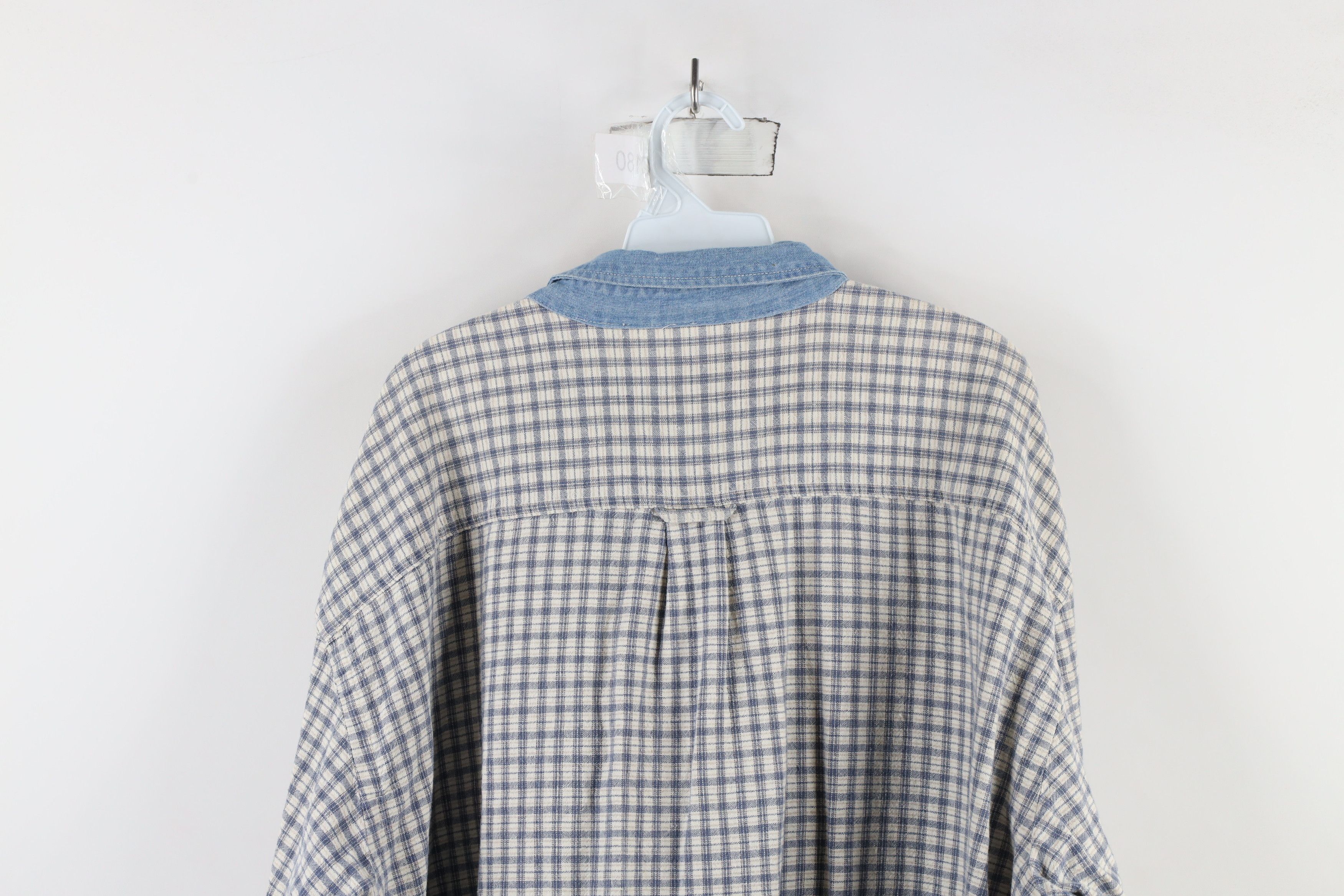 Vintage Vintage 90s Streetwear Blend Denim Collar Button Down Shirt Size US XXL / EU 58 / 5 - 14 Thumbnail