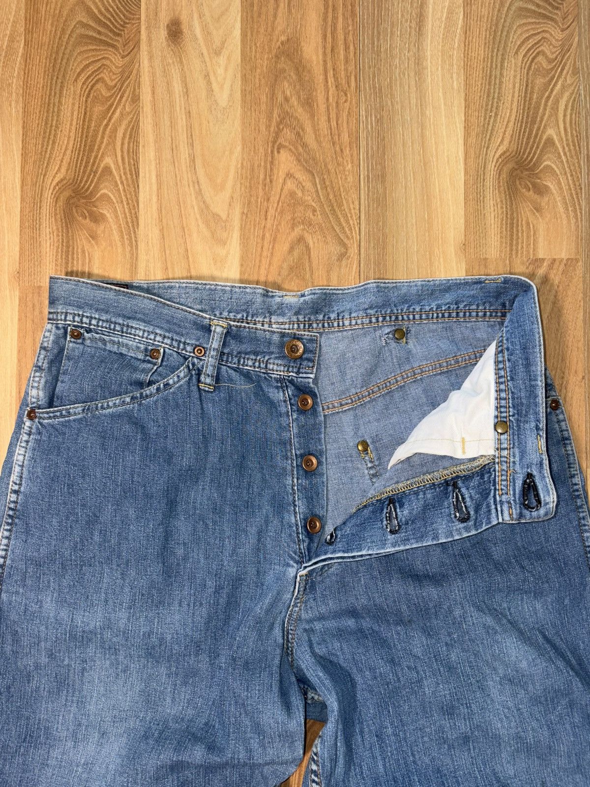 Edwin Vintage EDWIN Cinch-Back Workwear Jeans Made In Japan Size US 30 / EU 46 - 3 Thumbnail