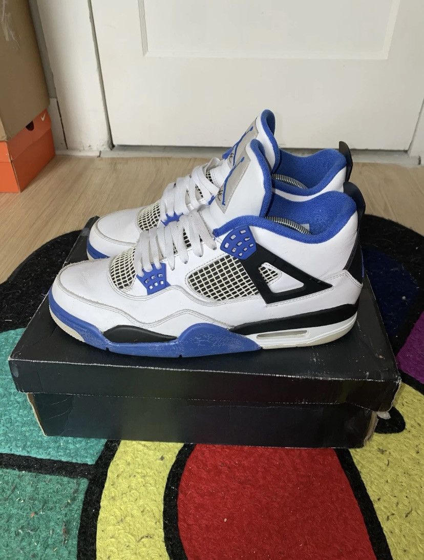 Jordan Brand Air Jordan 4’s Motor Sport Size 11 *repainted midsoles Size US 11 / EU 44 - 2 Thumbnail