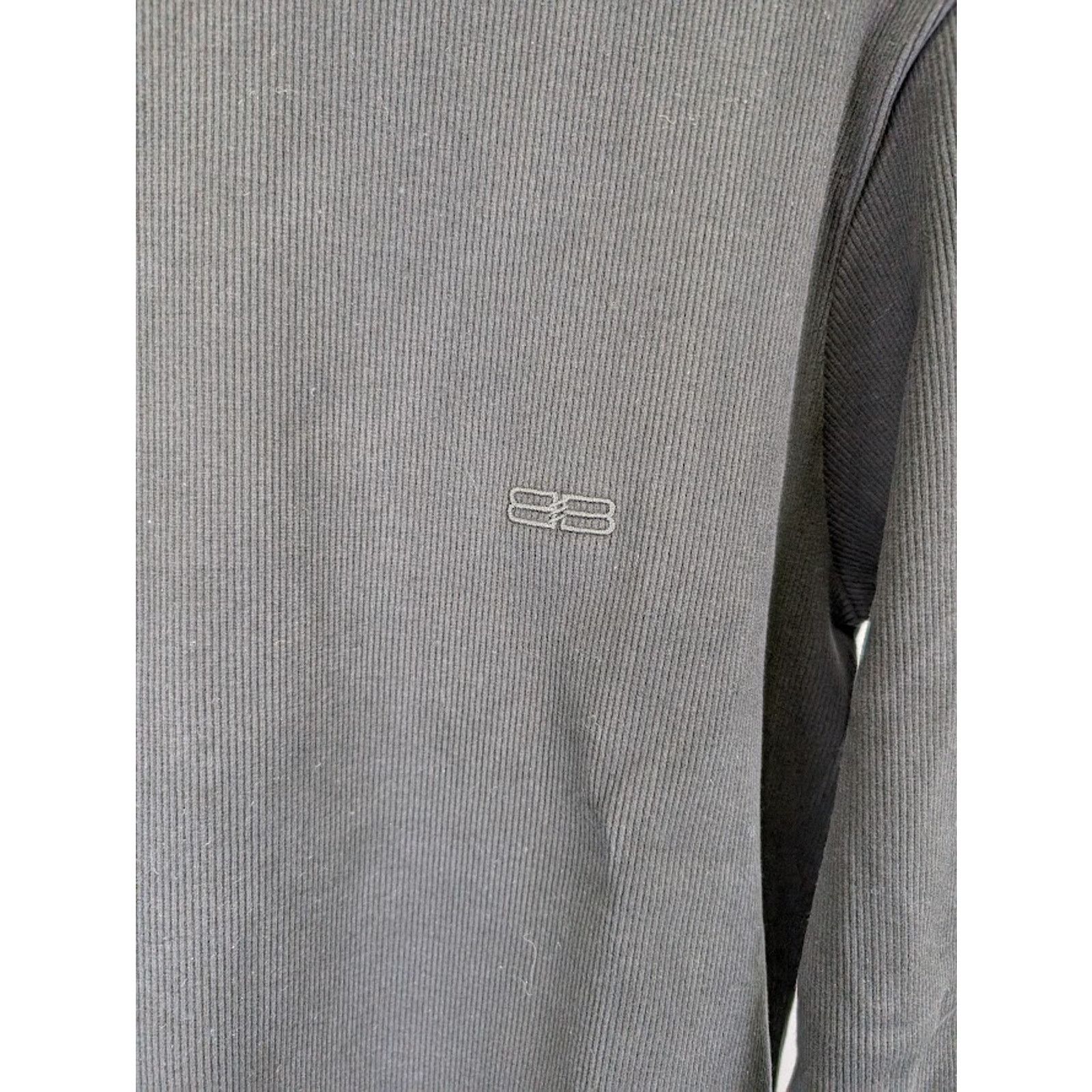 o1rshd1 Ribbed Jersey Stretch E. Long Sleeves Shirt in Black