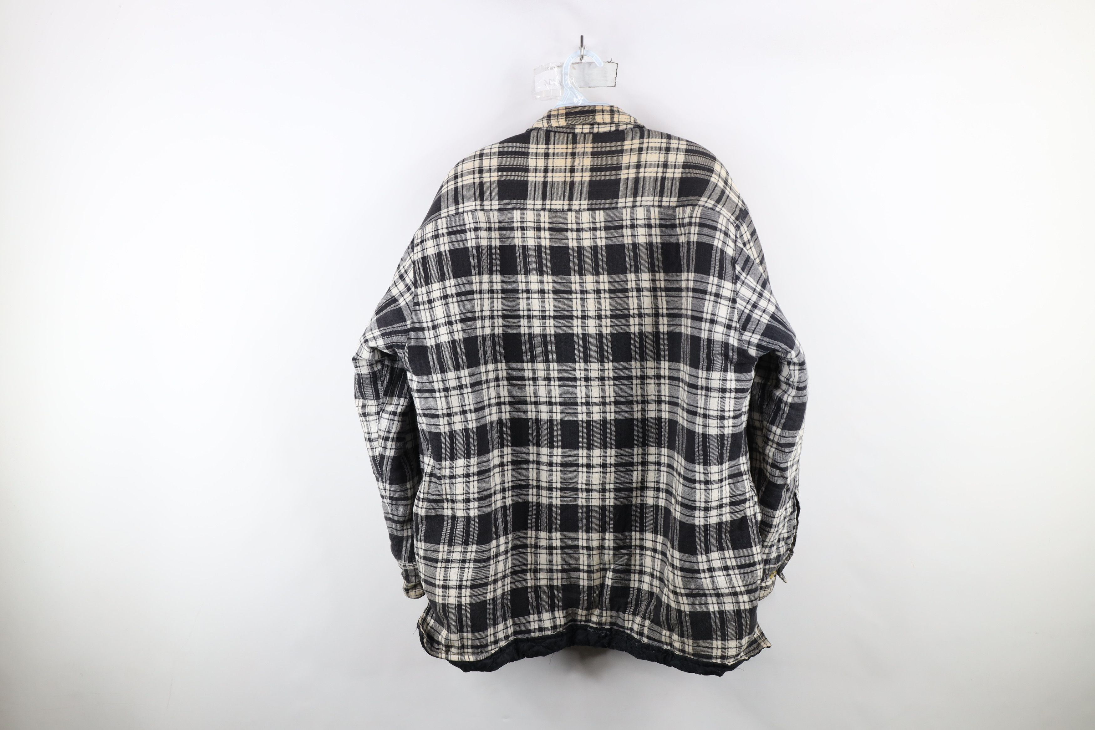 Vintage Vintage 90s Streetwear Fleece Lined Flannel Shirt Jacket Size US L / EU 52-54 / 3 - 14 Thumbnail