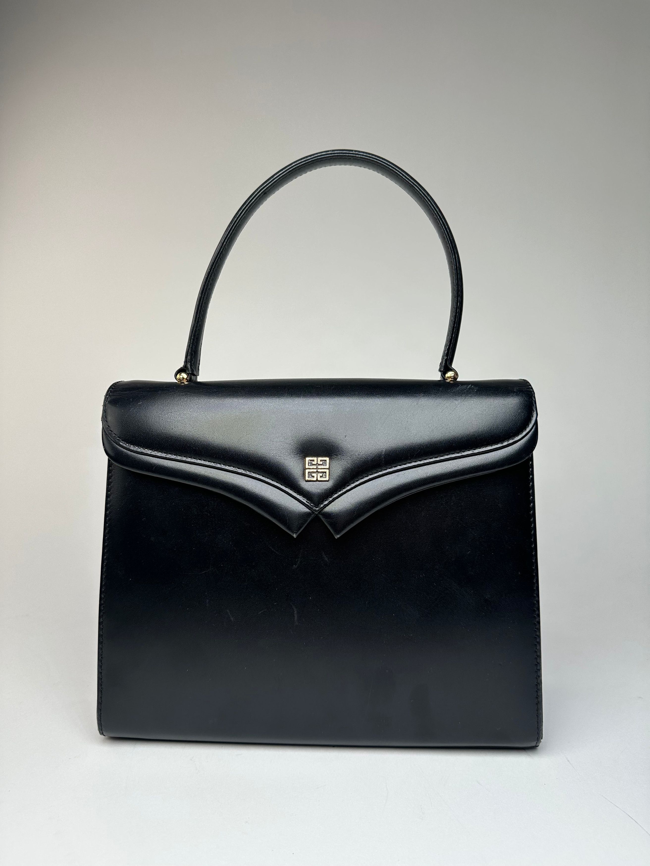 Givenchy Vintage Leather Handbag Black, Women's