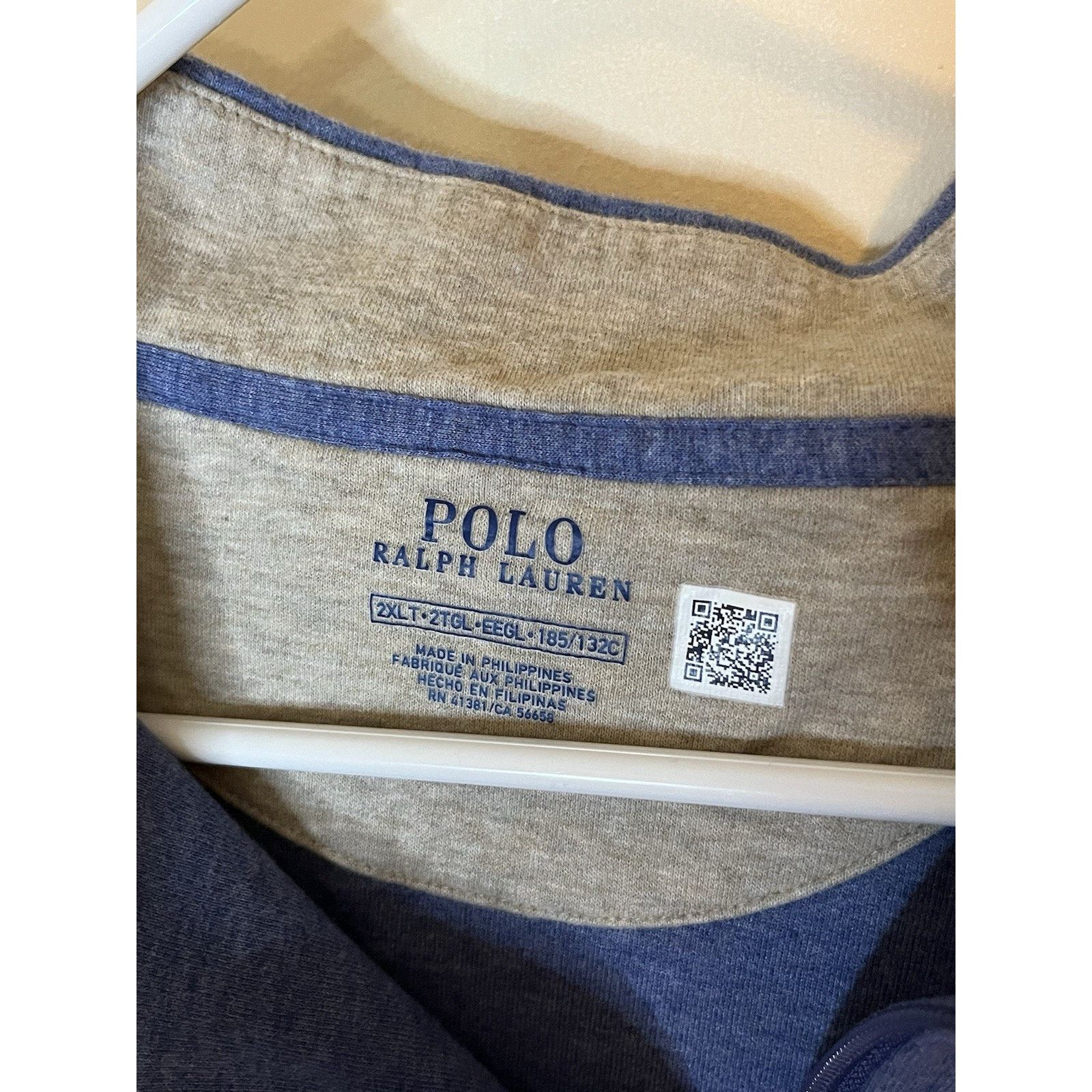 Ralph Lauren Polo Ralph Lauren 1/4 Zip Pullover 2XLT Blue Pullover Size US XXL / EU 58 / 5 - 3 Thumbnail