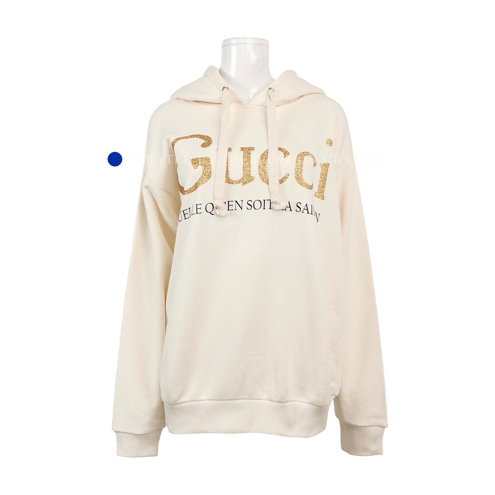 Gucci Stylish Logo Hoodie in Beige Size US S / EU 44-46 / 1 - 1 Thumbnail