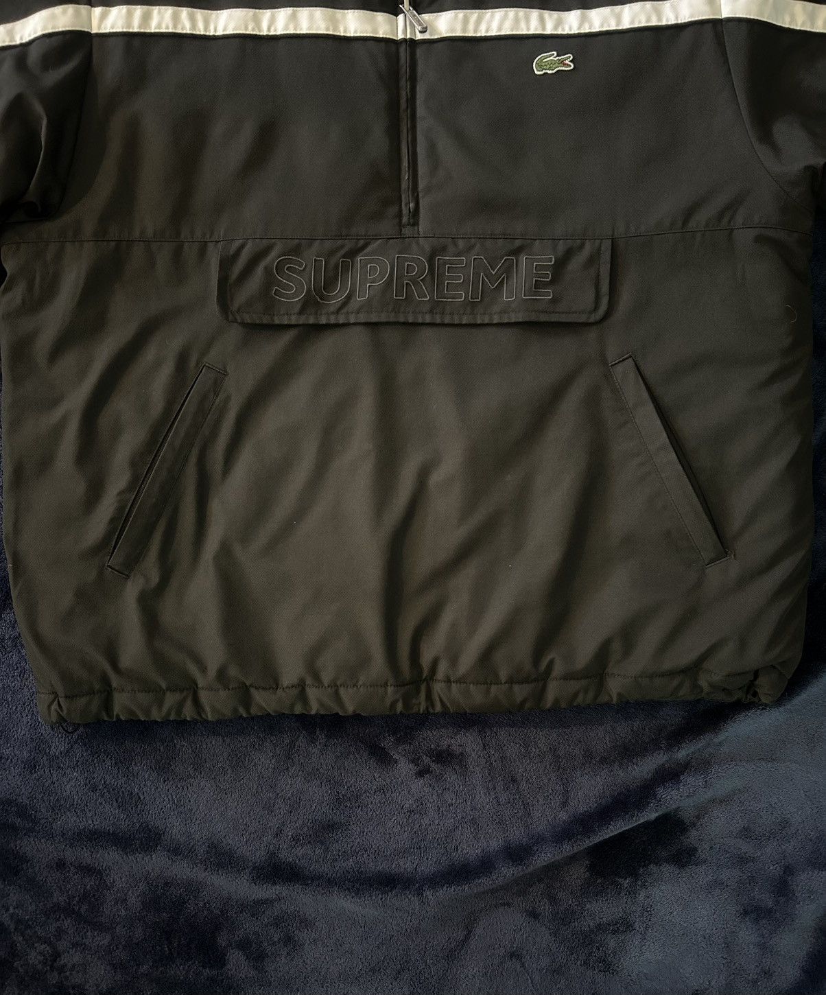Lacoste × Supreme Supreme Lacoste Puffy Half Zip Pullover Size US L / EU 52-54 / 3 - 1 Thumbnail