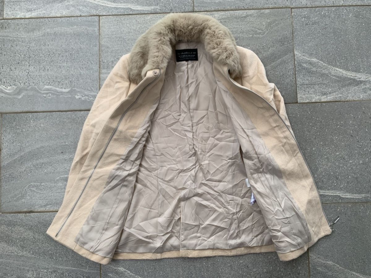 Yohji Yamamoto La Chambre D’ine by Yohji Yamamoto Rabbit Fur Wool Jacket Size XS / US 0-2 / IT 36-38 - 10 Thumbnail