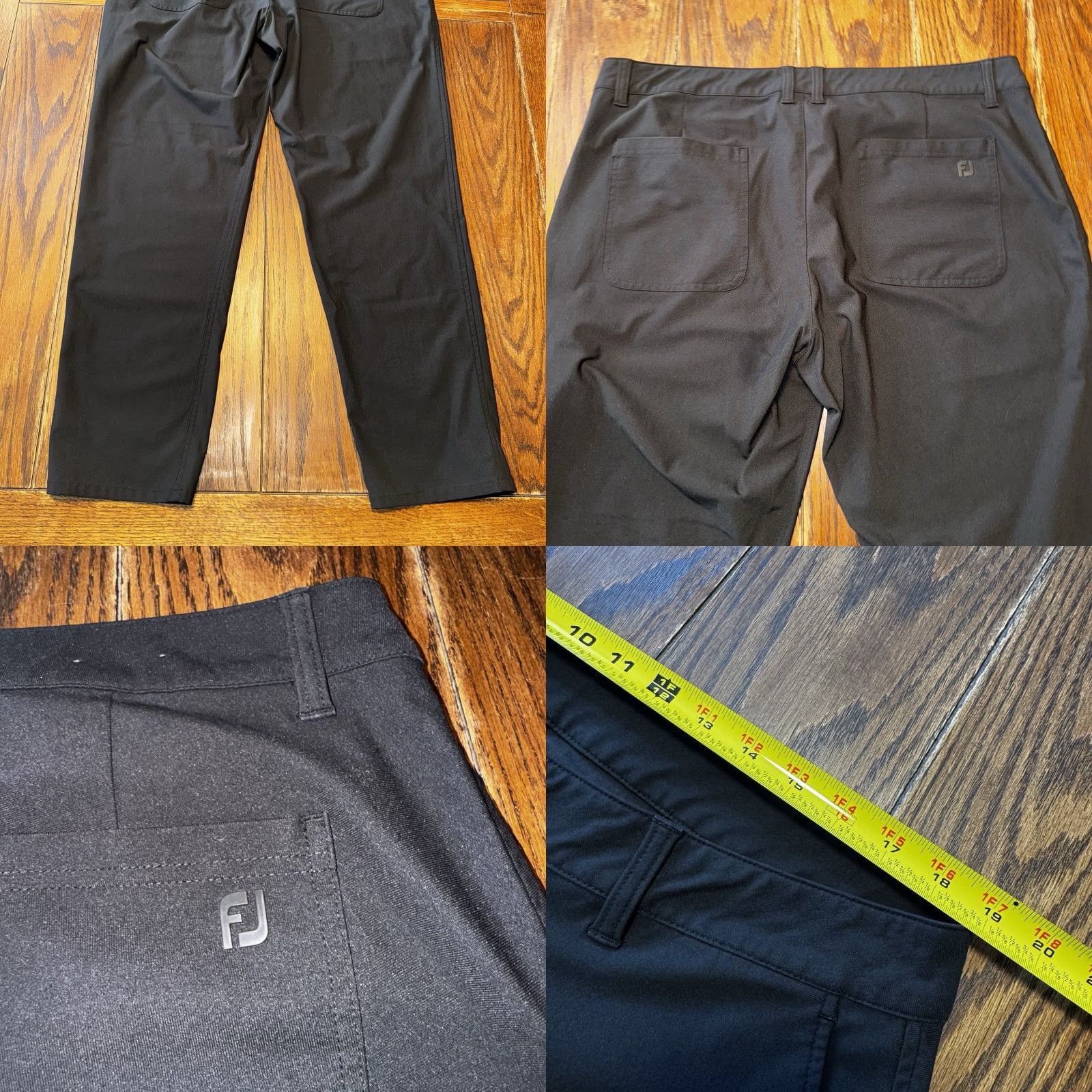 Footjoy FootJoy Pants Mens Black 38x30 Golf Pant Straight Regular Inseam 30 Size US 38 / EU 54 - 8 Thumbnail