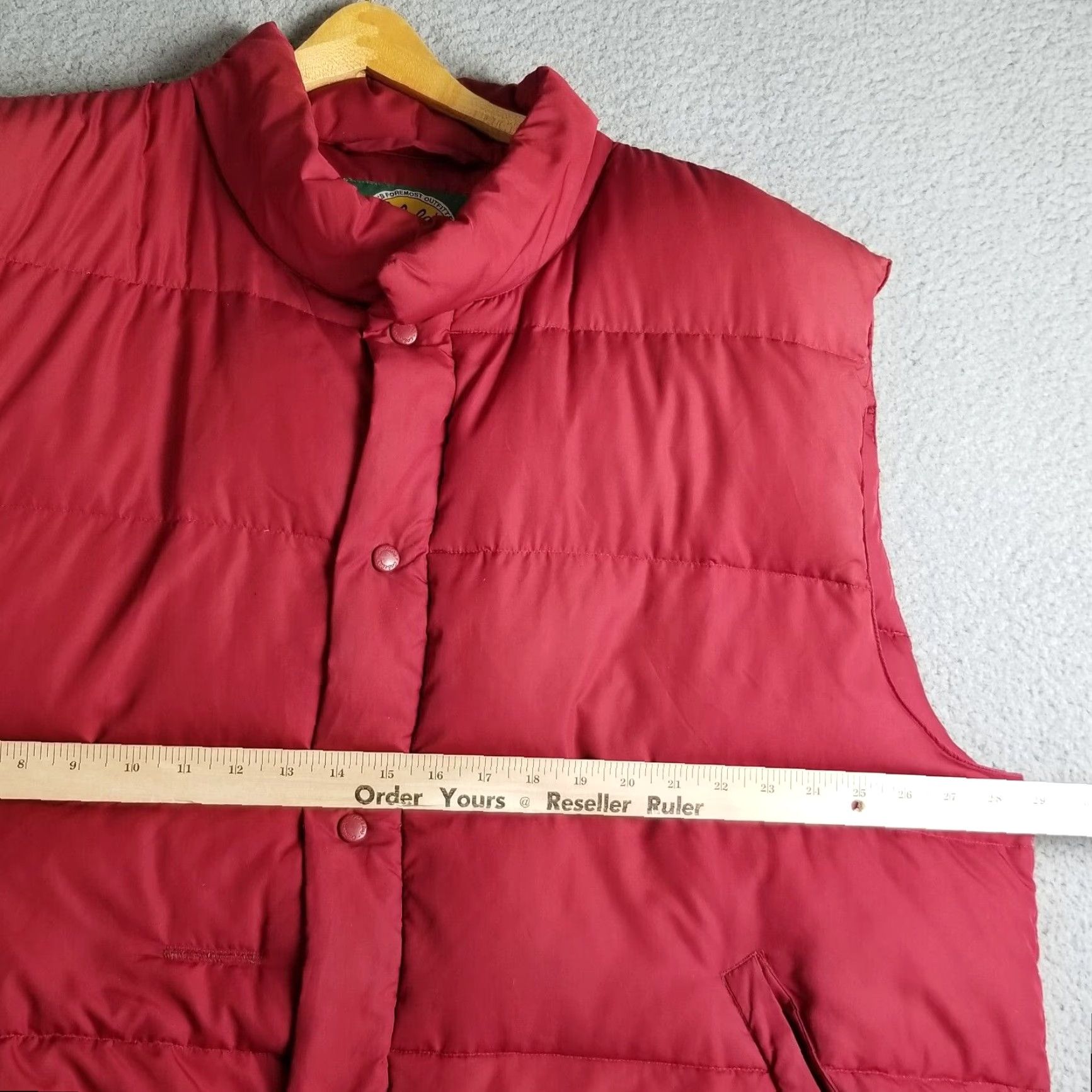 Vintage Cabela's Premier Northern Goose Down Puffer Vest Men 2XL Red Flaws Size US XXL / EU 58 / 5 - 7 Thumbnail