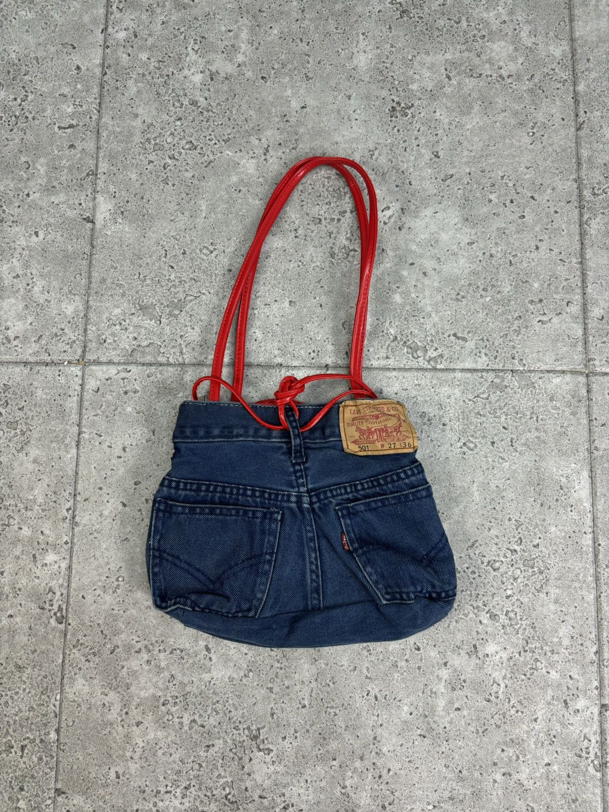 Vintage Grail Rare Japan Levis Bag Denim Hand Made Crafted Y2K 00s Size ONE SIZE - 1 Thumbnail