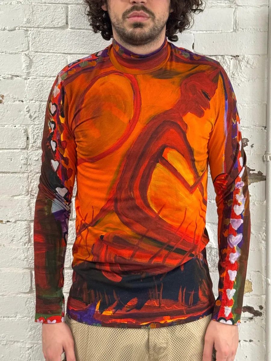 Givenchy SS2022 Givenchy Josh Smith Smith Demon Abstract Paint Longsleeves Size US S / EU 44-46 / 1 - 2 Thumbnail