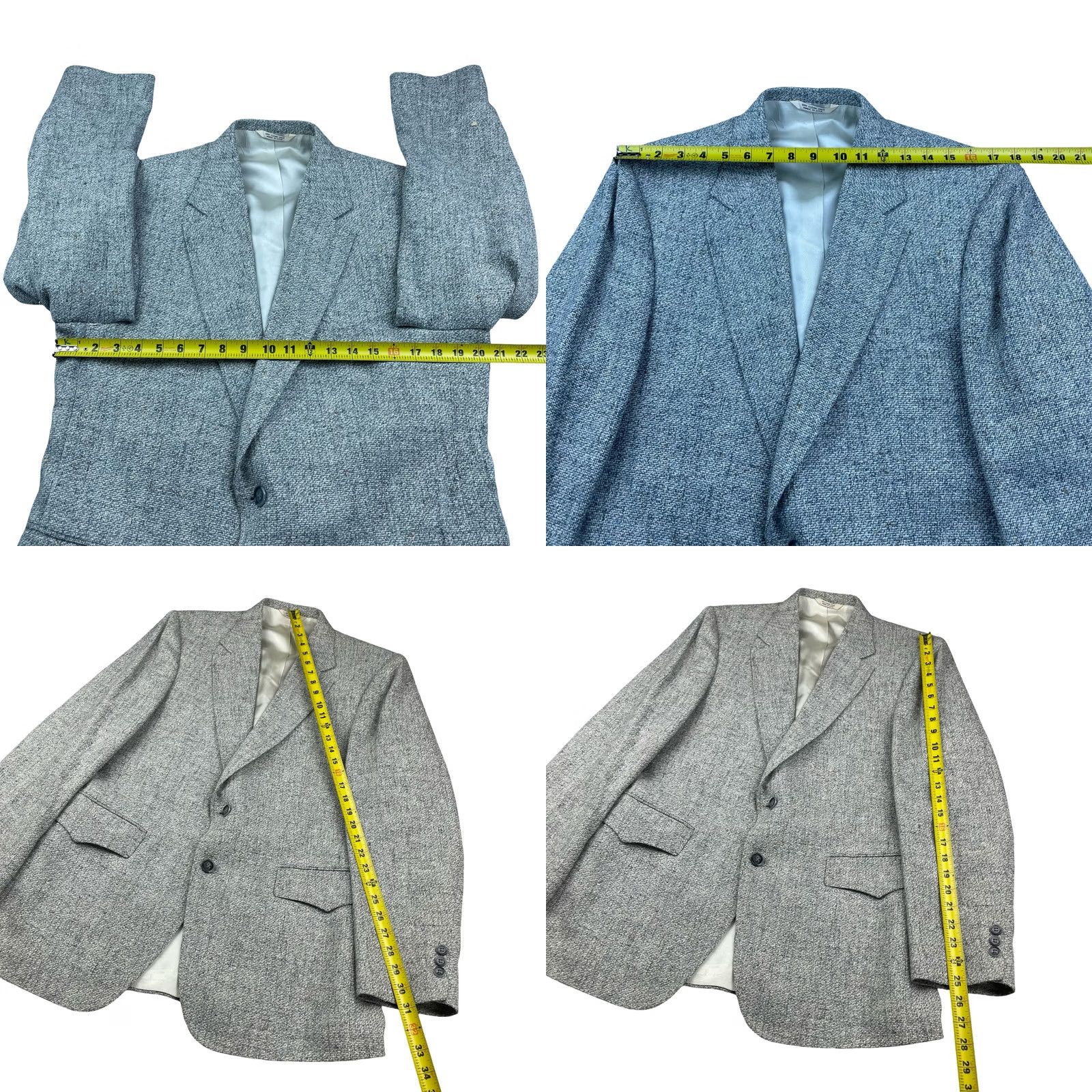 Vintage VINTAGE Sheplers Western Cowboy Tweed Blazer Gray 42R Men’s USA Size 42R - 8 Thumbnail