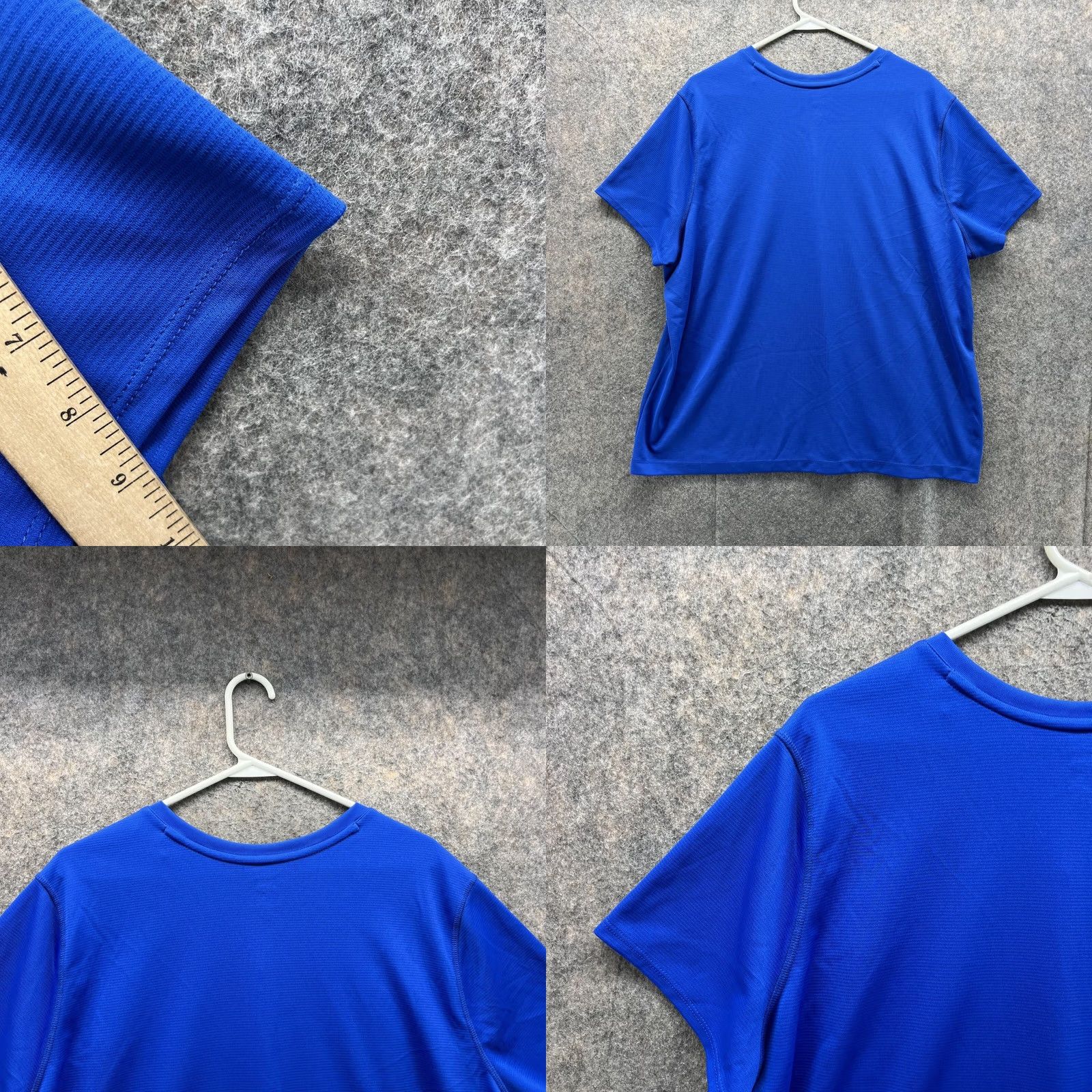 Vintage Reel Legends Shirt Men XXL Adult Blue Athletic Fit Training V Neck Polyester Size US XXL / EU 58 / 5 - 8 Thumbnail