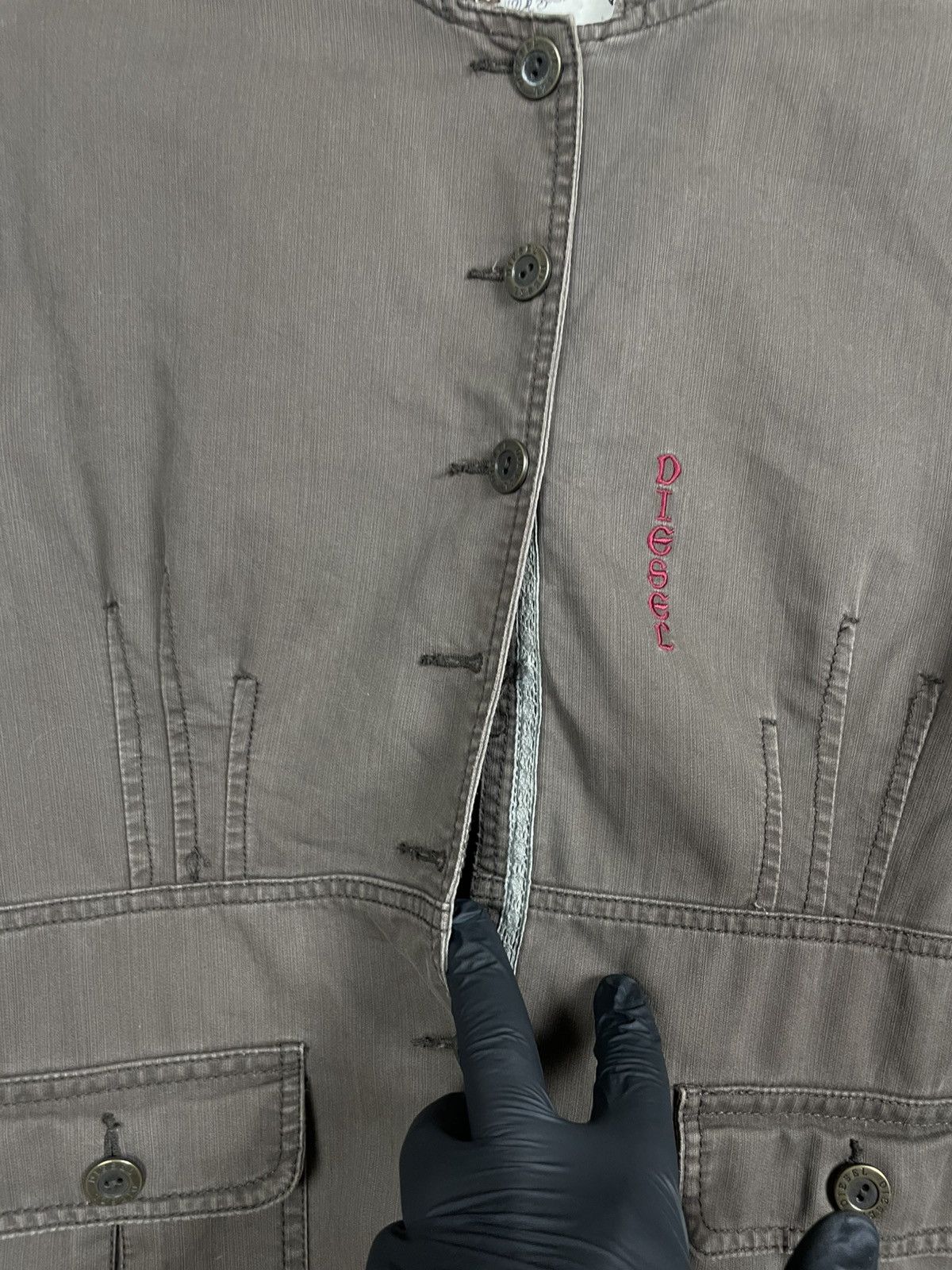 Diesel 2000s Diesel Archive Rare U2K Jacket Big Logo Japanese Vibe Size US S / EU 44-46 / 1 - 8 Thumbnail