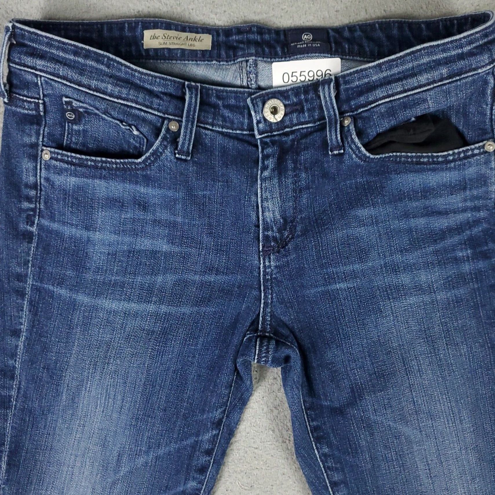 Vintage VINTAGE AG Adriano Goldschmied Womens Jeans 27x27 Denim Slim Skinny Low Rise Blue 90s Girls Size 27" / US 4 / IT 40 - 2 Thumbnail