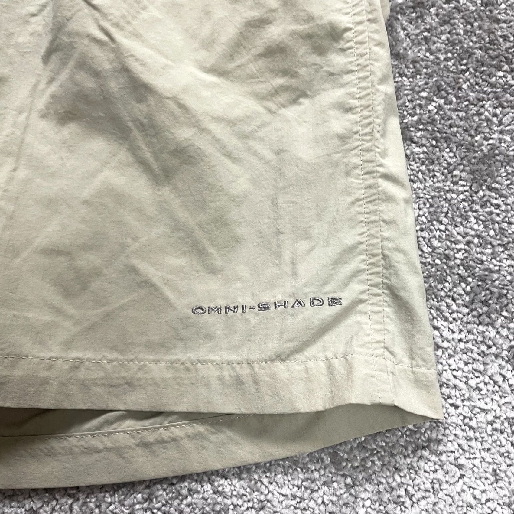 Vintage Columbia PFG Omni Shade Water Shorts Mens XL Beige Elastic Waist Swimming Trunks Size US 36 / EU 52 - 4 Thumbnail