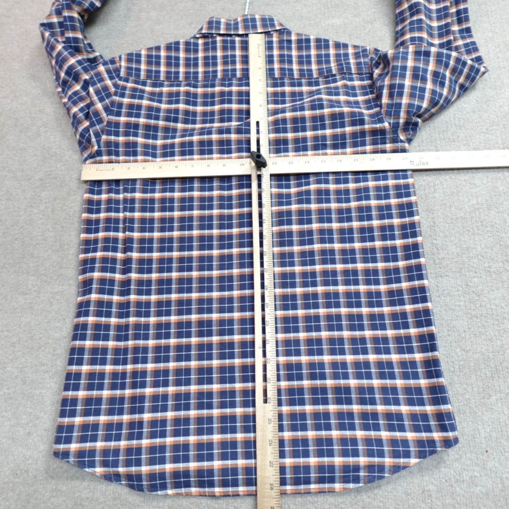 Saturdays NYC Saturdays NYC Shirt Medium Blue Plaid Long Sleeve OCBD Cotton Oxford Mens Size US M / EU 48-50 / 2 - 4 Thumbnail