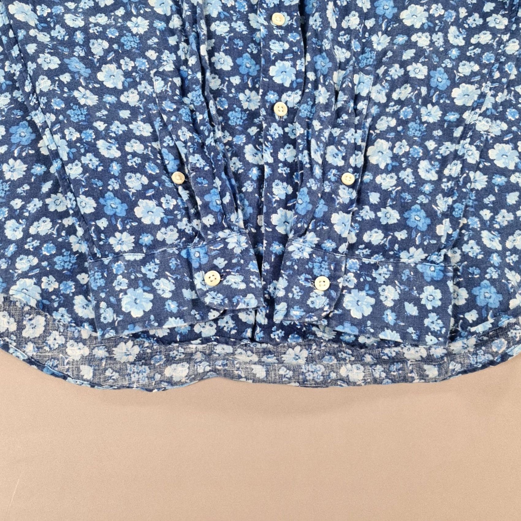 Polo Ralph Lauren Polo Ralph Lauren Mens Shirt Blue Large 100% Linen Floral Button-Up Casual Summer Holiday Shirts Mens Regular Linen Blue Floral Size US L / EU 52-54 / 3 - 7 Thumbnail
