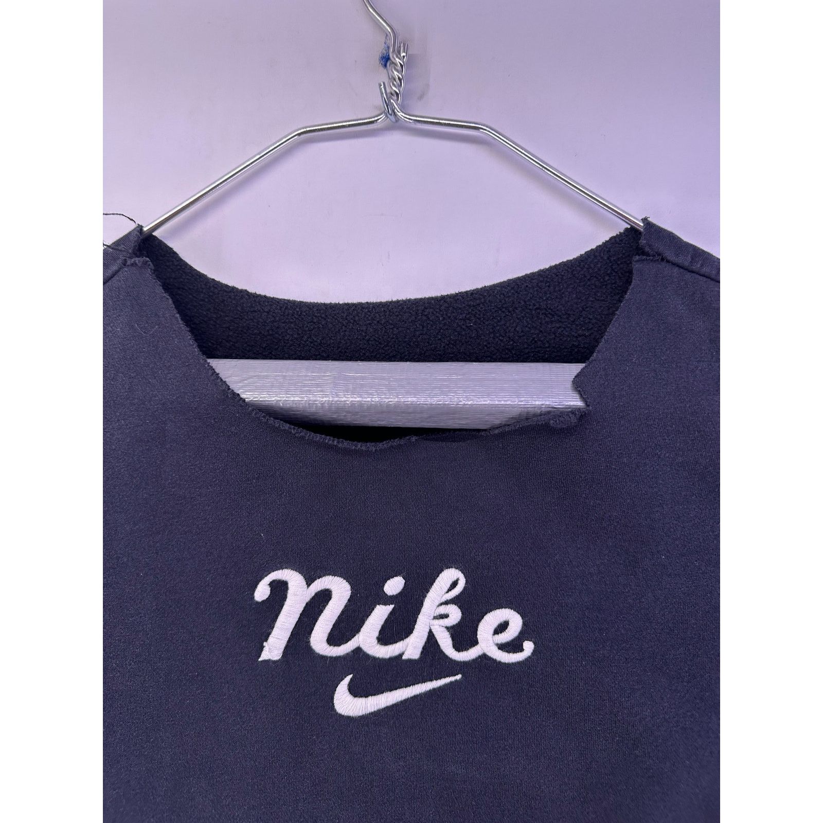 Nike Vintage Nike Black Cut Off Collar Crewneck Size Medium Size M / US 6-8 / IT 42-44 - 6 Thumbnail