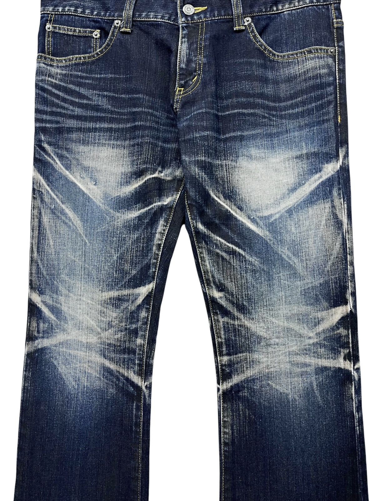 Tornado Mart TORNADO MART Blue Gemstone Inclusions Whiskers Punk Flare🔥 Size US 32 / EU 48 - 2 Thumbnail