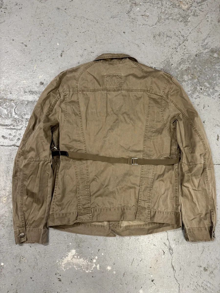 Marithe + Francois Girbaud 2000s Marithé + François Girbaud Bondage Straps Khaki Tactical Shirt Jacket Size US M / EU 48-50 / 2 - 2 Thumbnail