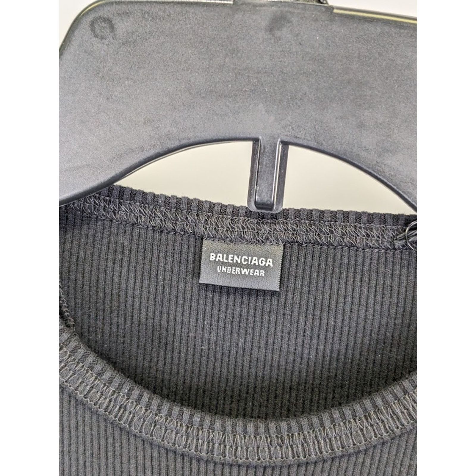 o1rshd1 Ribbed Jersey Stretch E. Long Sleeves Shirt in Black