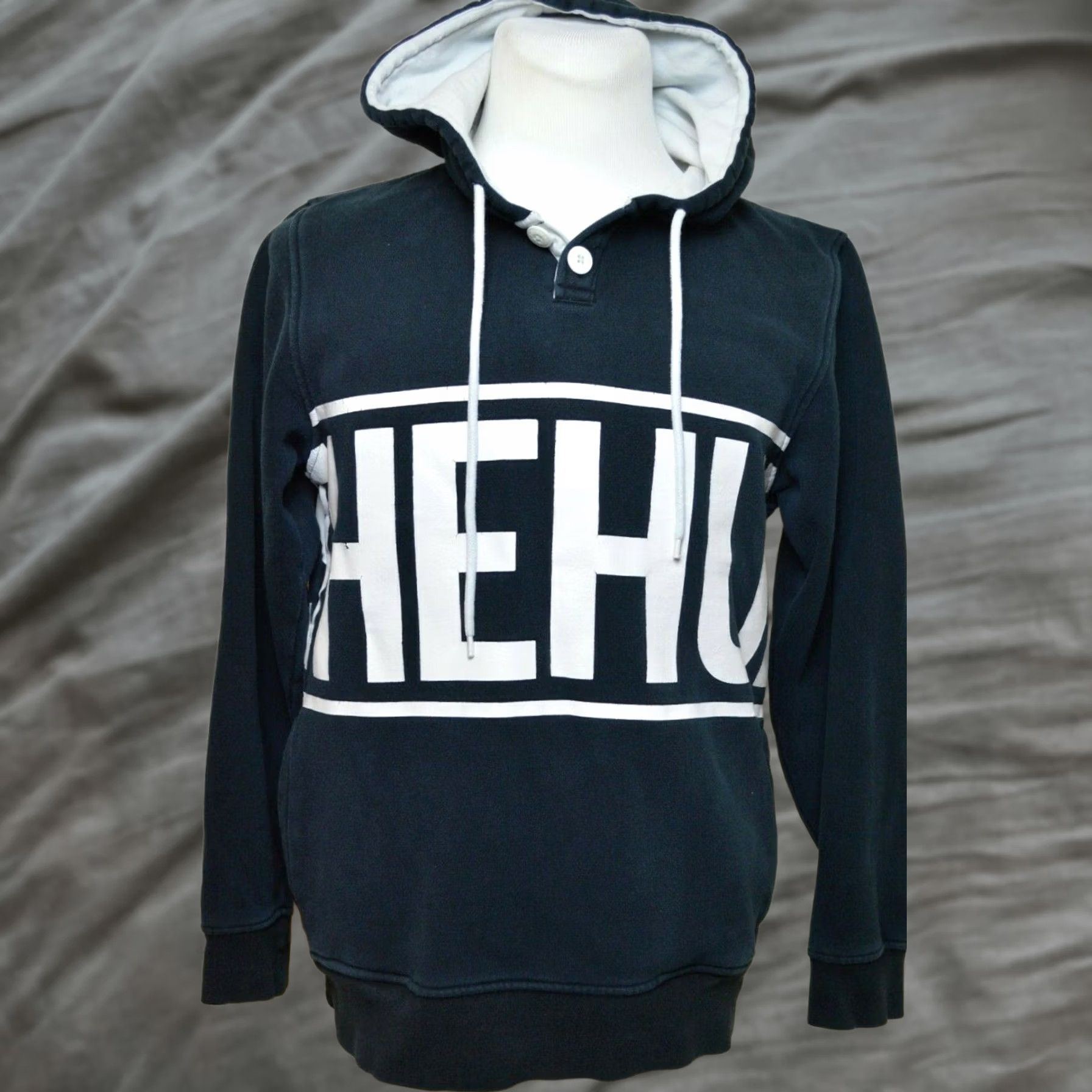 The Hundreds The Hundreds Black Pullover Hoodie Men's M Spellout Bomb 2 Button Size US M / EU 48-50 / 2 - 1 Thumbnail