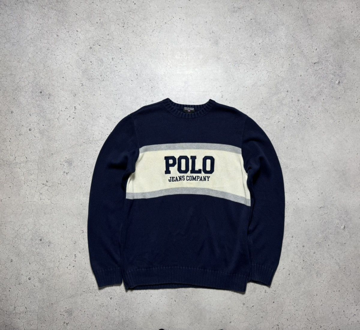 Polo Jeans Company Ralph Lauren Knitted Sweater Crew Neck
