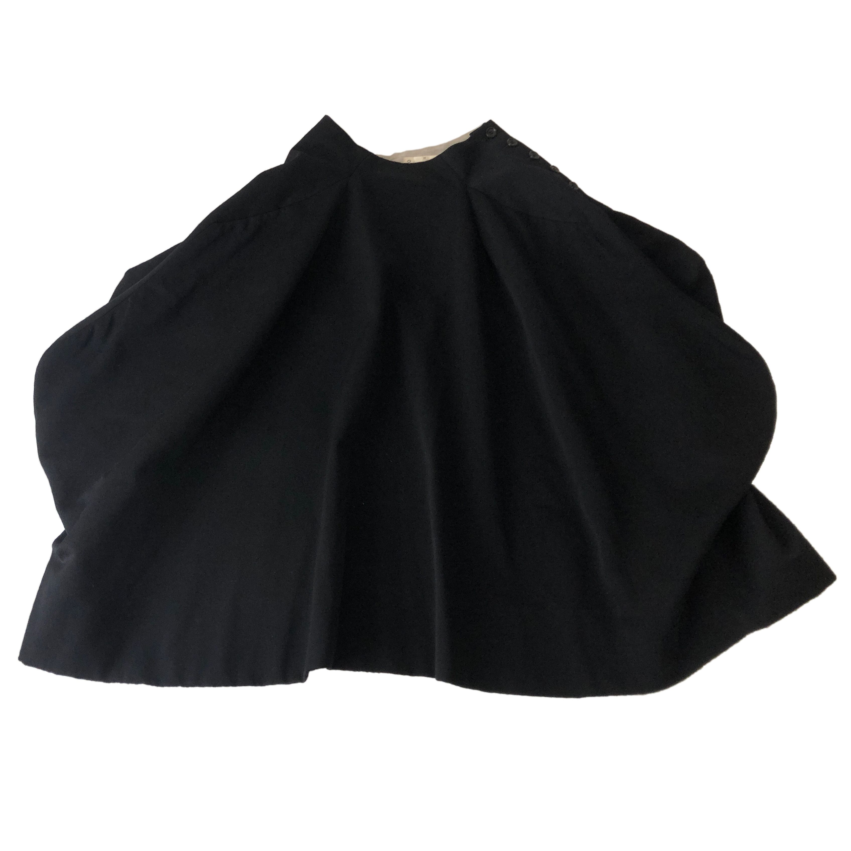 image of Comme Des Garcons Fw1998 Quilted Patchwork Skirt in Black, Women's (Size 28)