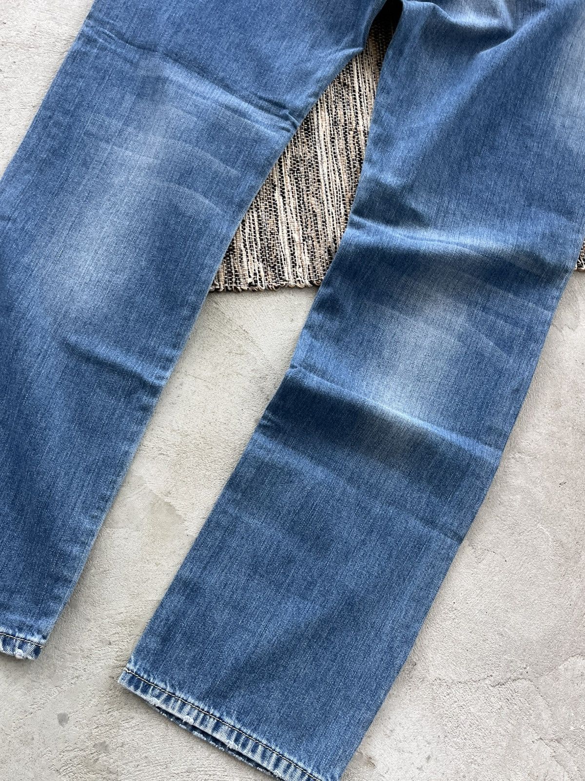 Philipp Plein New Philipp Plein Jeans Light Blue denim Distressed Wide Y2K Size US 36 / EU 52 - 11 Thumbnail