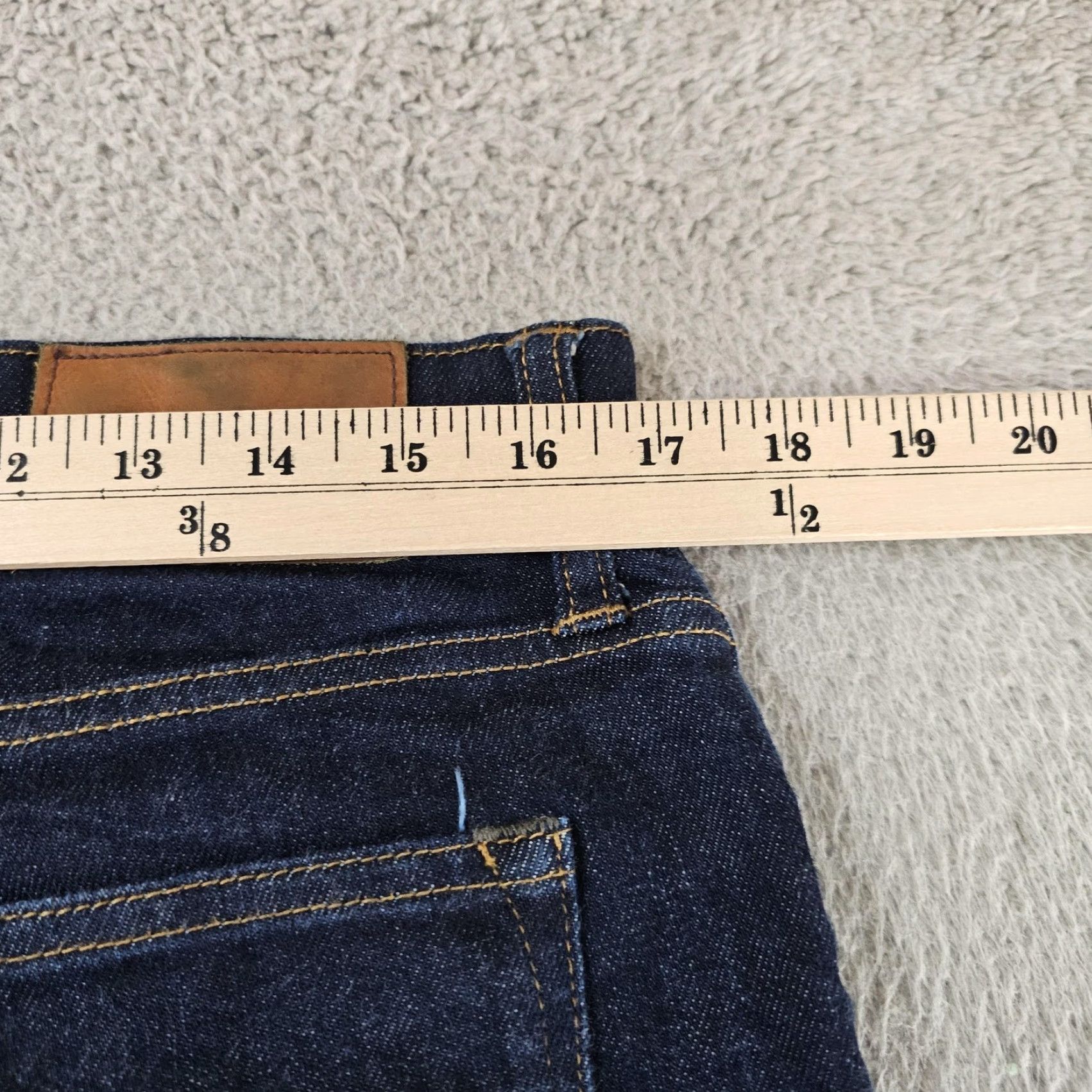 J.Crew J.CREW Jeans Mens 31x30 Dark Wash Stretch Straight Denim Size US 31 - 7 Thumbnail