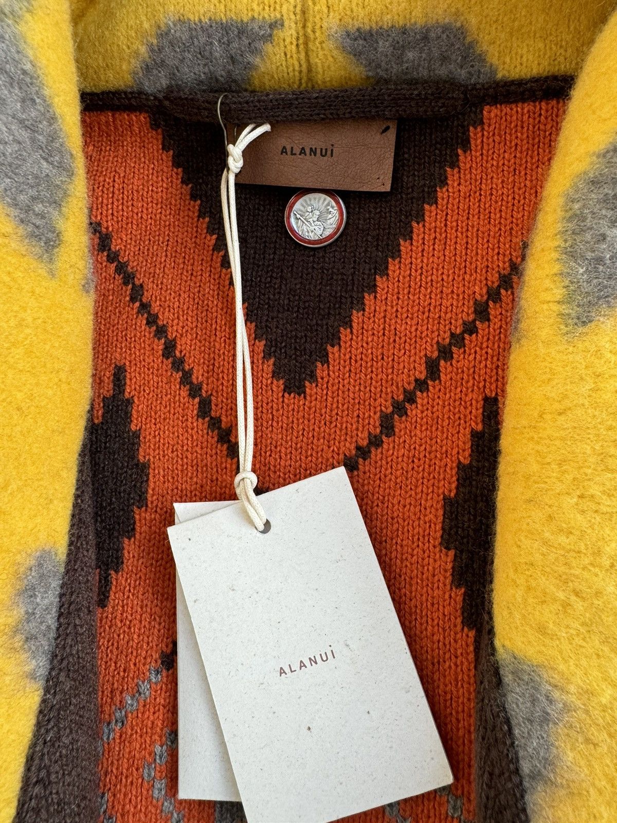 Alanui Alanui brown, orange, yellow cashmere cardigan, size S Size US S / EU 44-46 / 1 - 5 Thumbnail