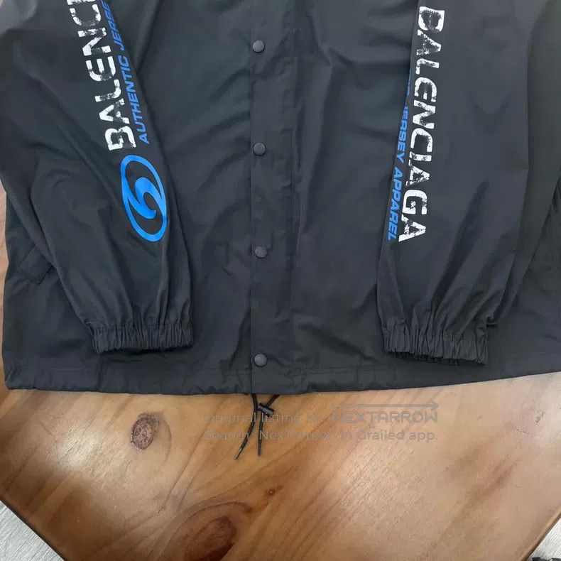 Balenciaga Balenciaga Coach Jacket Aged Black Blue Size US S / EU 44-46 / 1 - 3 Thumbnail