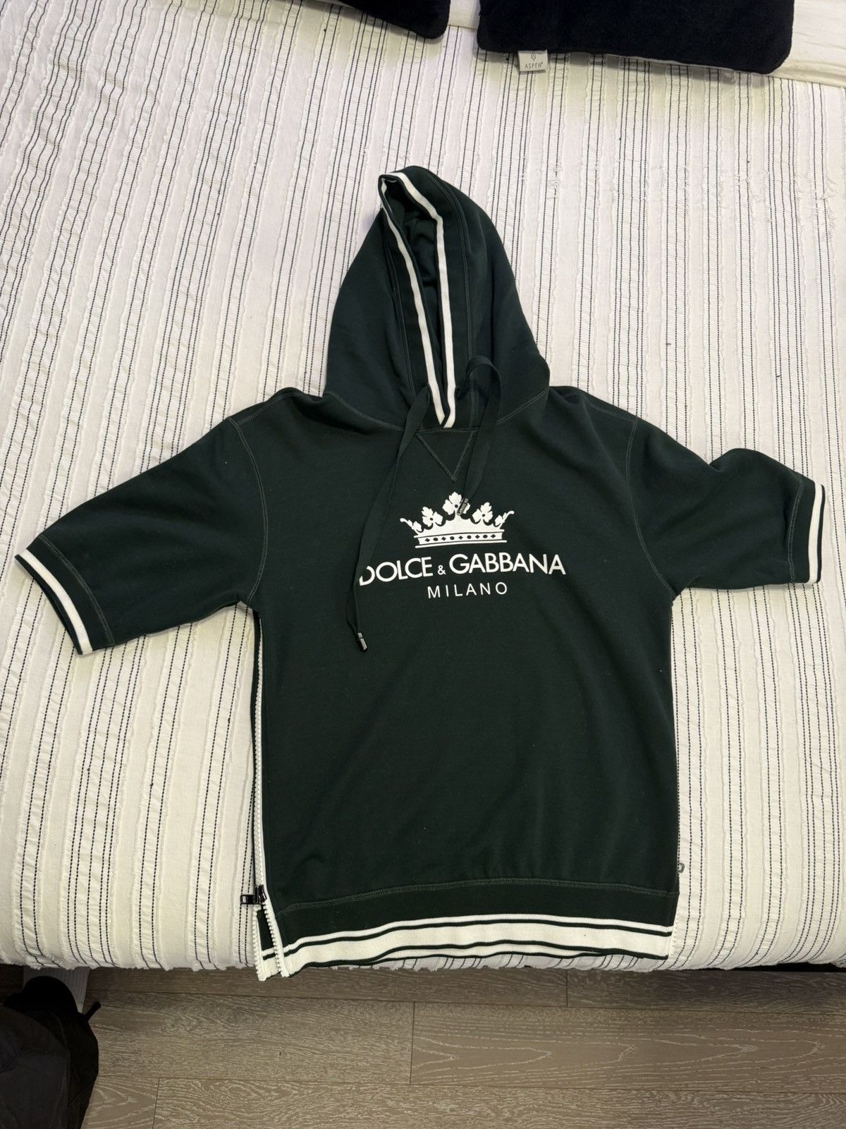Dolce & Gabbana Dolce & Gabbana Crown Print Hoodie Green Size 44 Size US S / EU 44-46 / 1 - 1 Thumbnail