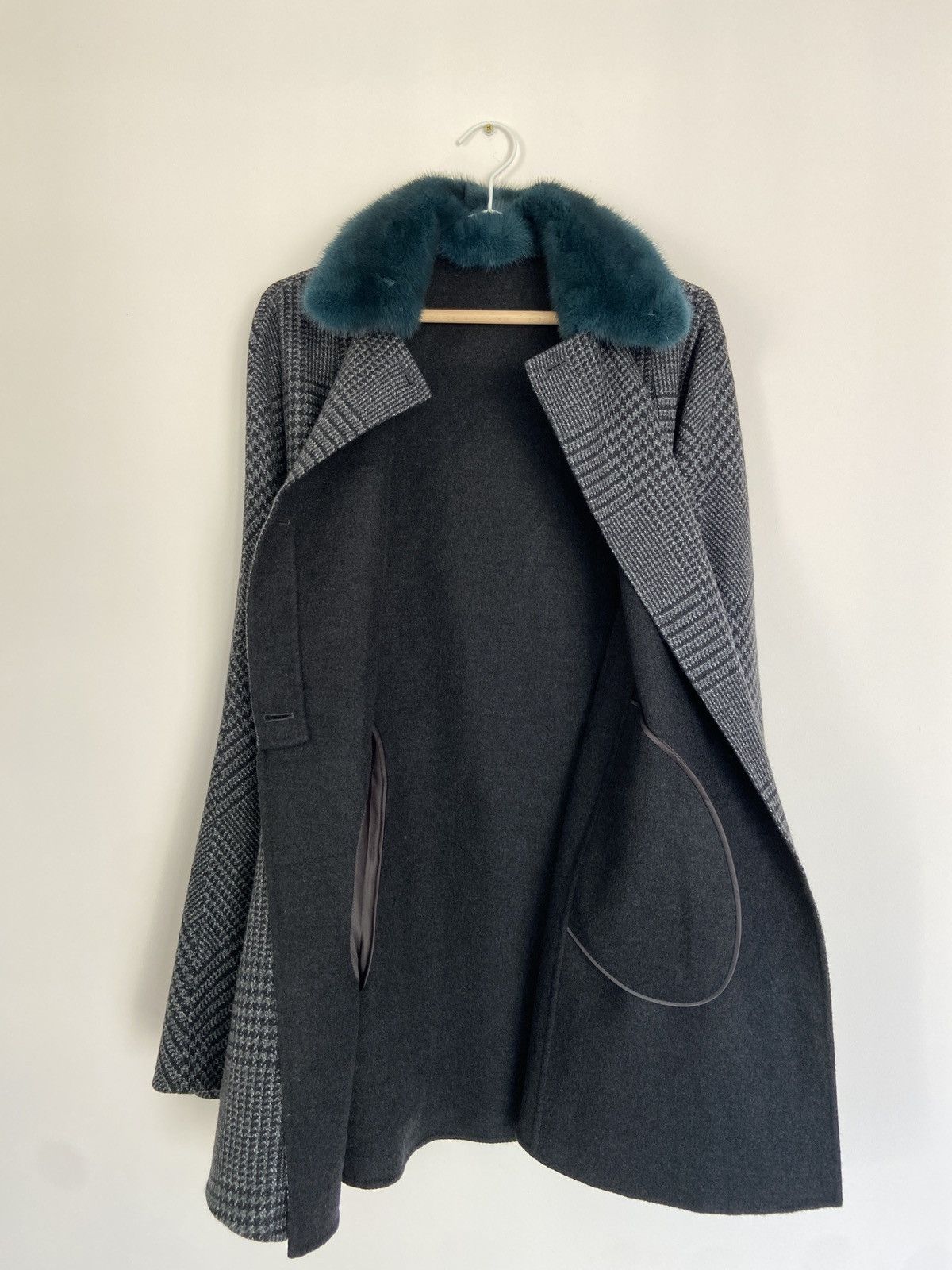 Loro Piana Loro Piana Baby Cashmere Houndstooth Print Cape Size S / US 4 / IT 40 - 11 Thumbnail