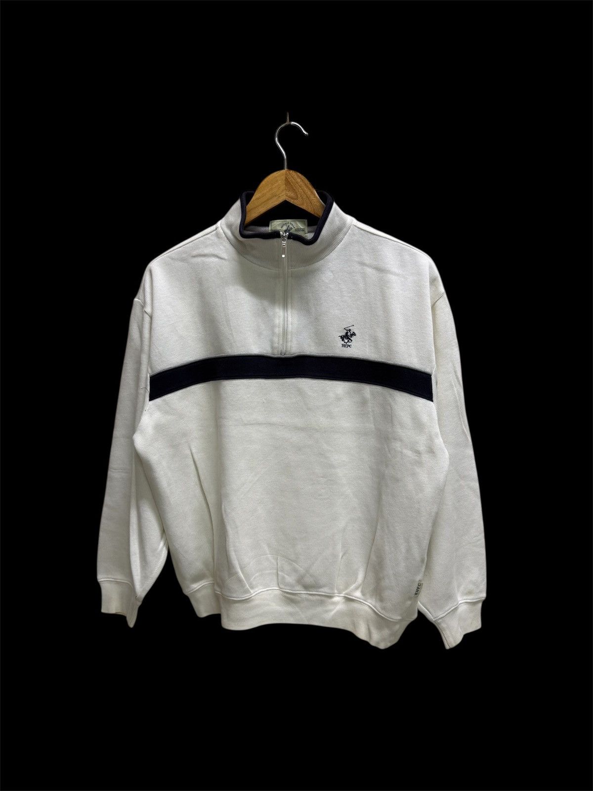 Beverly Hills Polo Club Vintage Beverly Hills Polo Club Halfzipper Sweatshirt croped Size US M / EU 48-50 / 2 - 1 Thumbnail