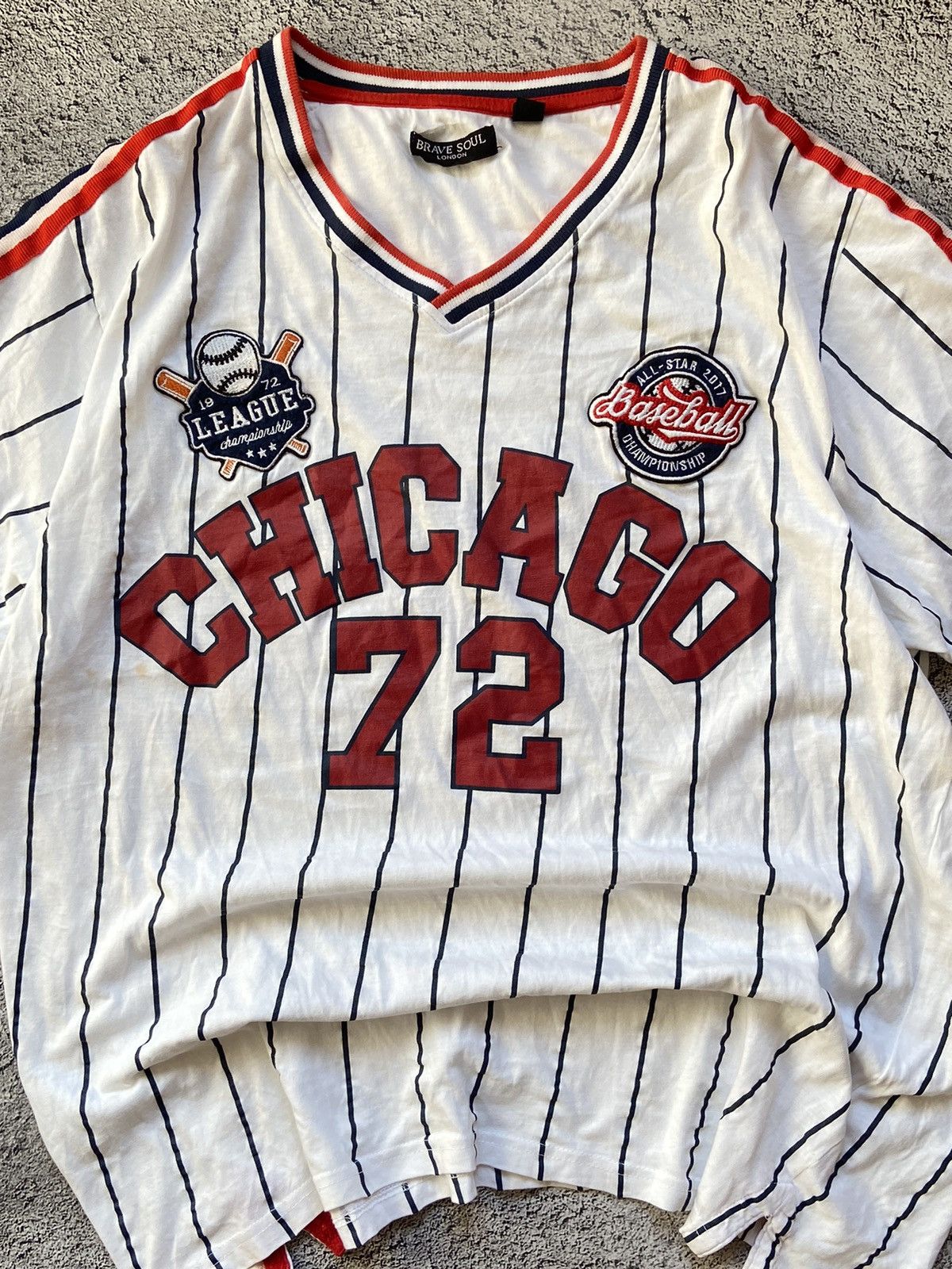 Japanese Brand × Vintage Vintage Chicago Y2K Baseball Distressed Tee Size US XL / EU 56 / 4 - 5 Thumbnail