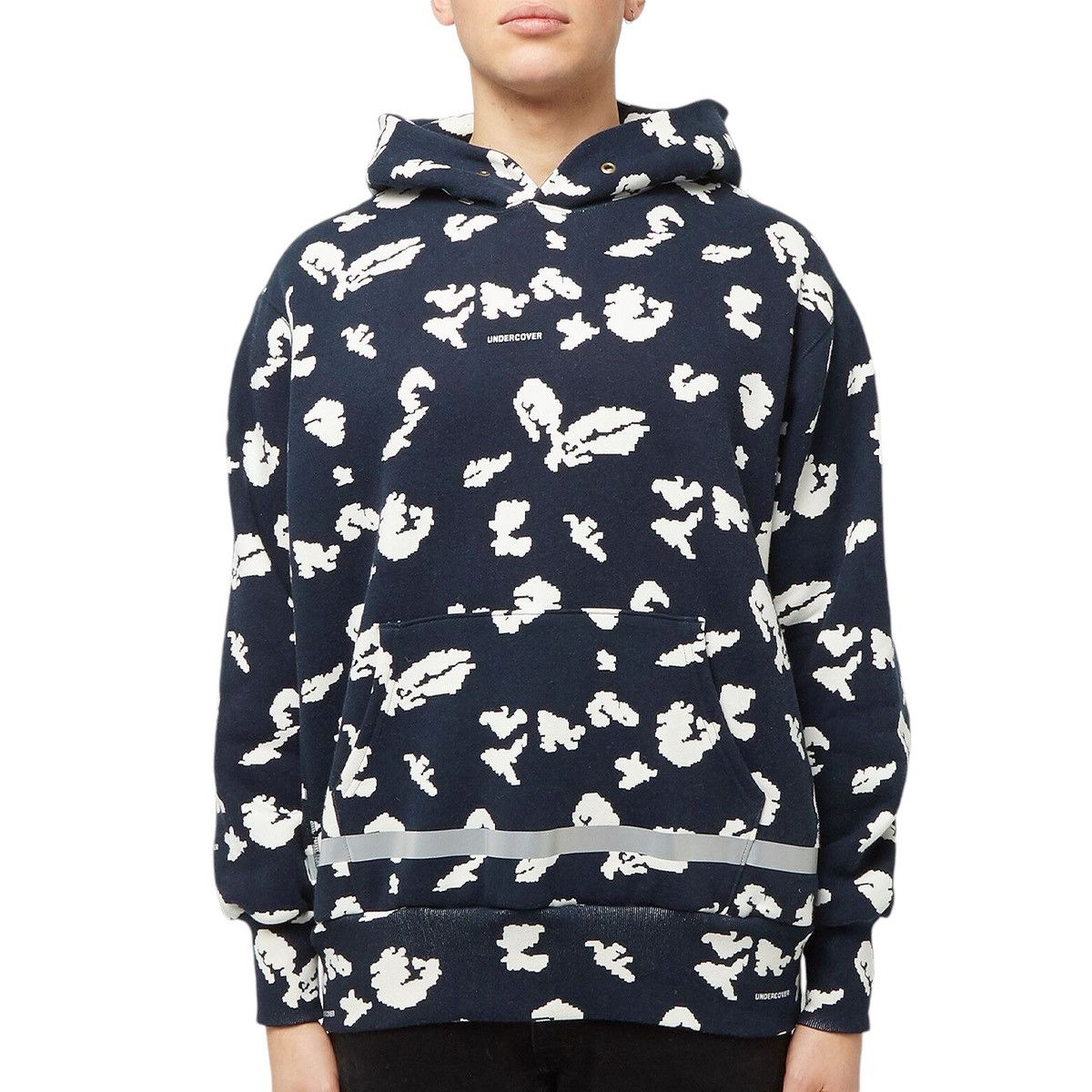 Jun Takahashi × Undercover Undercover Men’s Floral Print Popover Hoody In Navy Base Size US L / EU 52-54 / 3 - 2 Thumbnail