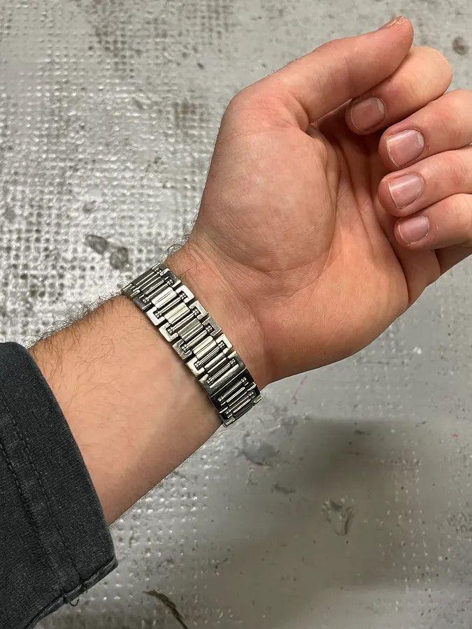 Dolce & Gabbana 2000s Dolce & Gabbana Warning Stainless Steel Bracelet Size ONE SIZE - 2 Thumbnail