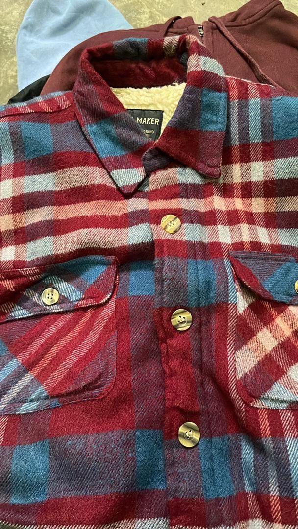 Flannel Vintage Hit Maker Sherpa-Lined Plaid Flannel Jacket Size L Size US L / EU 52-54 / 3 - 4 Thumbnail