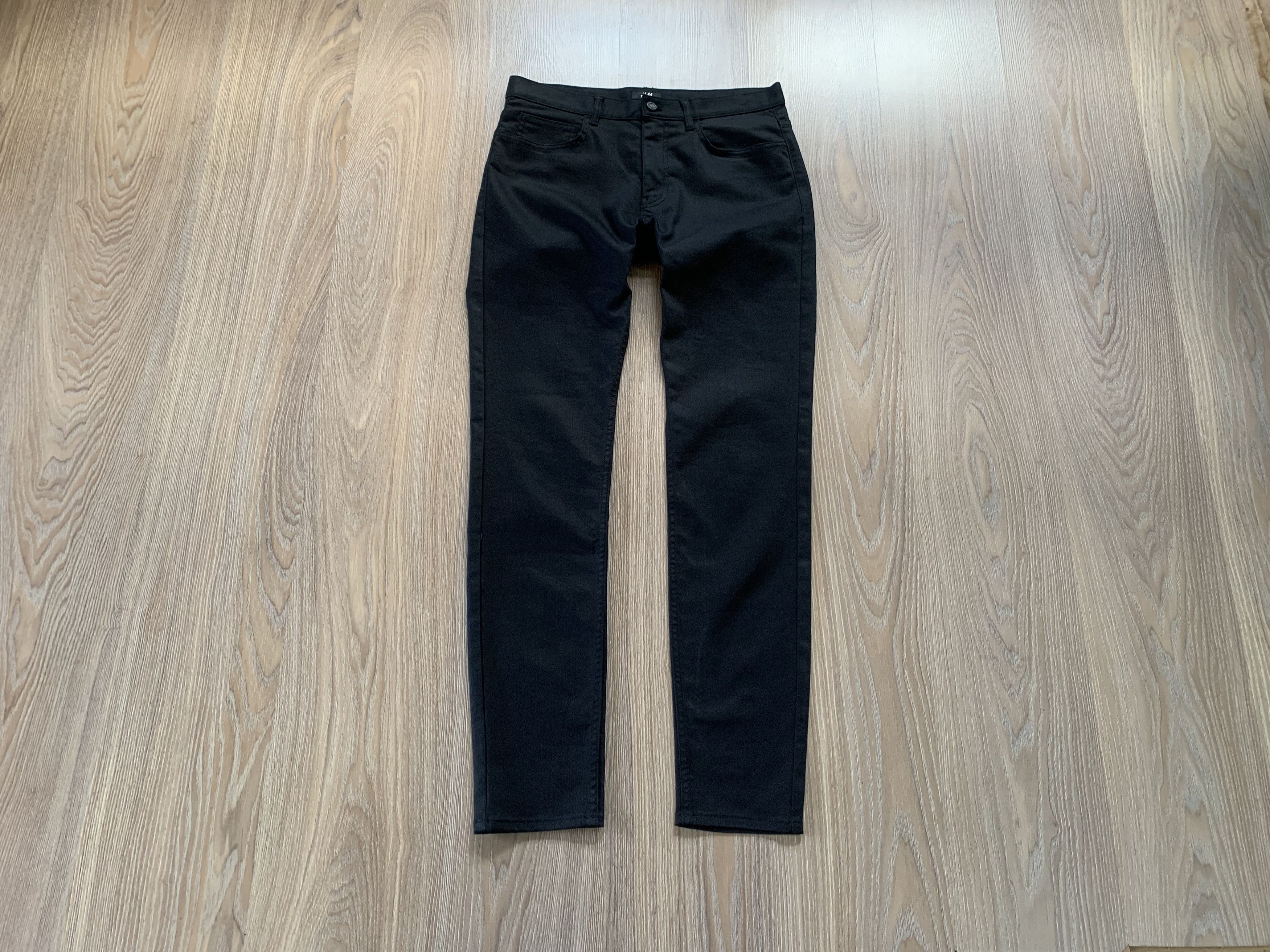 H&M H&M Mens Skinny Fit Black Jeans Size US 30 / EU 46 - 1 Thumbnail