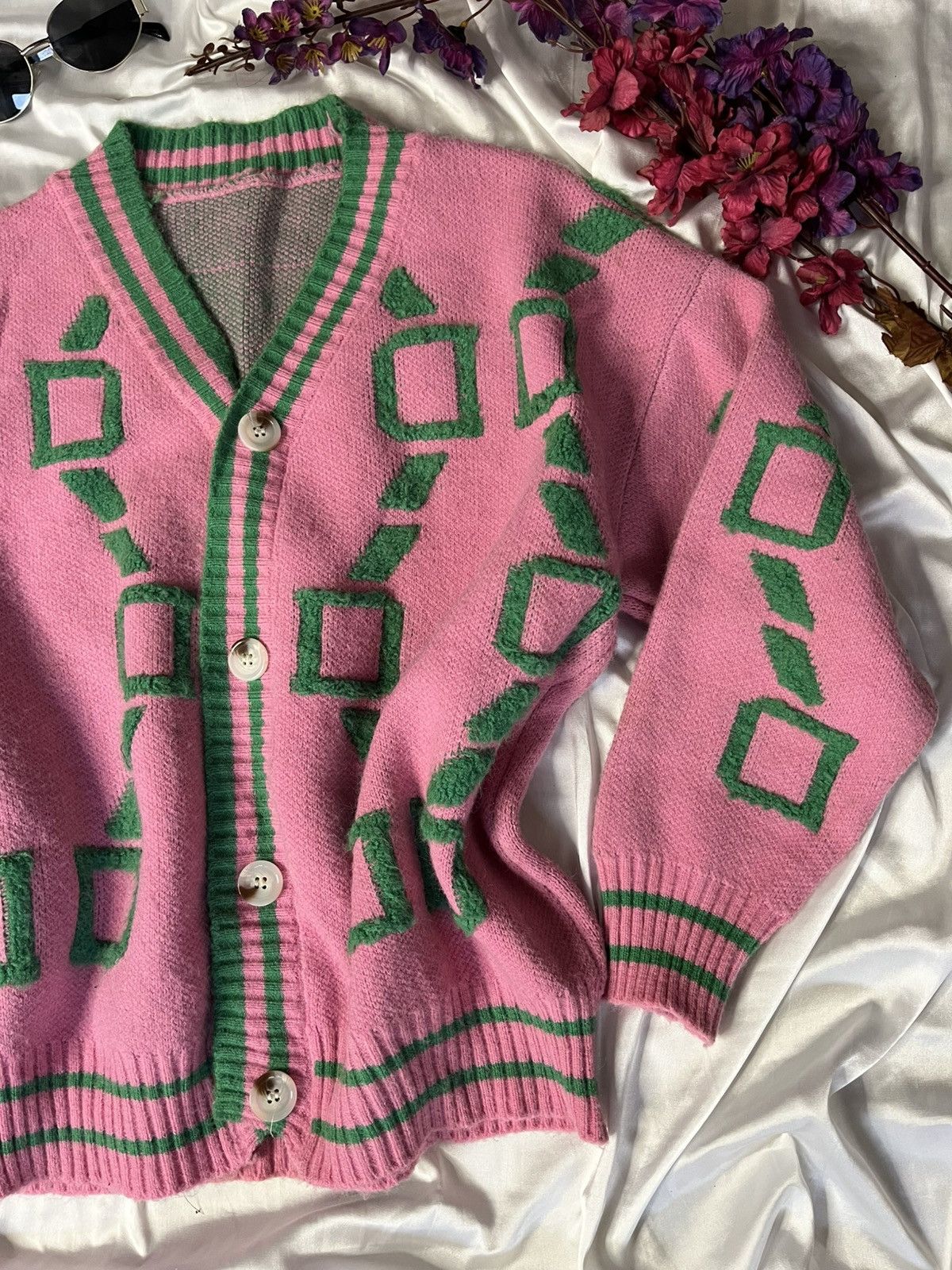 Other Pink patterned cardigan Size L / US 10 / IT 46 - 2 Thumbnail