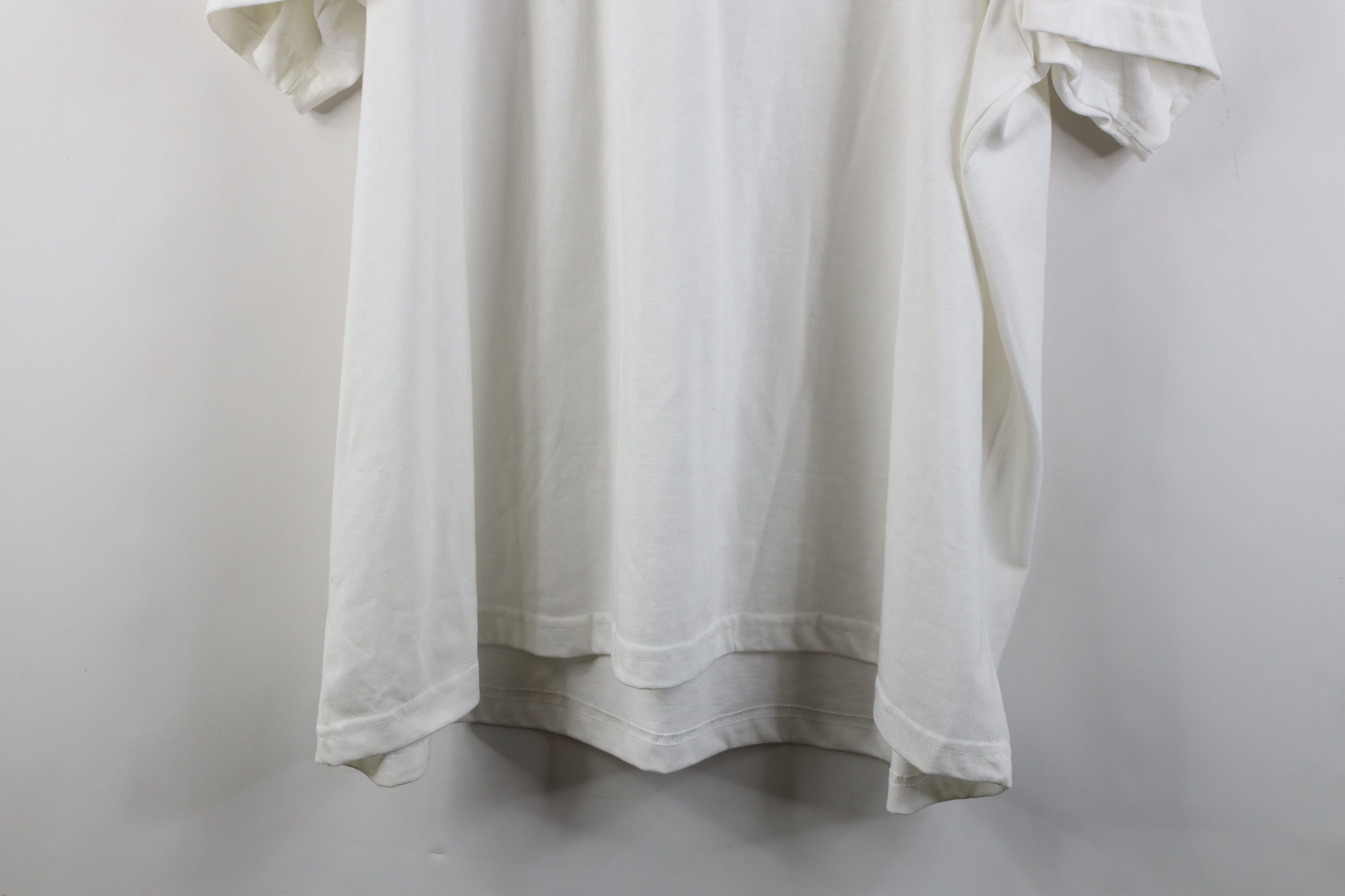 Vintage Vintage 90s Streetwear Blank Short Sleeve T-Shirt White USA Size US XXL / EU 58 / 5 - 11 Thumbnail